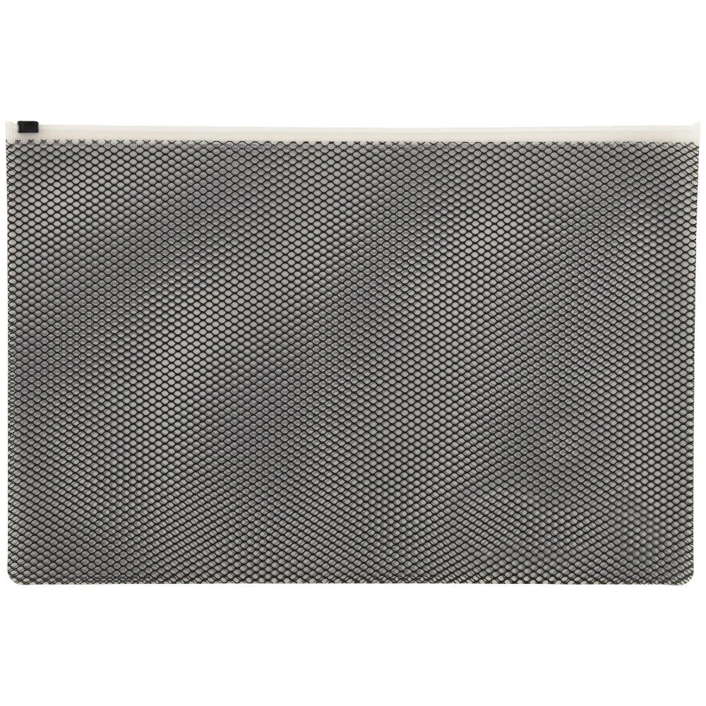 2 J.Burrows A4 Soft Zipper Pouch Black, 2 of 3