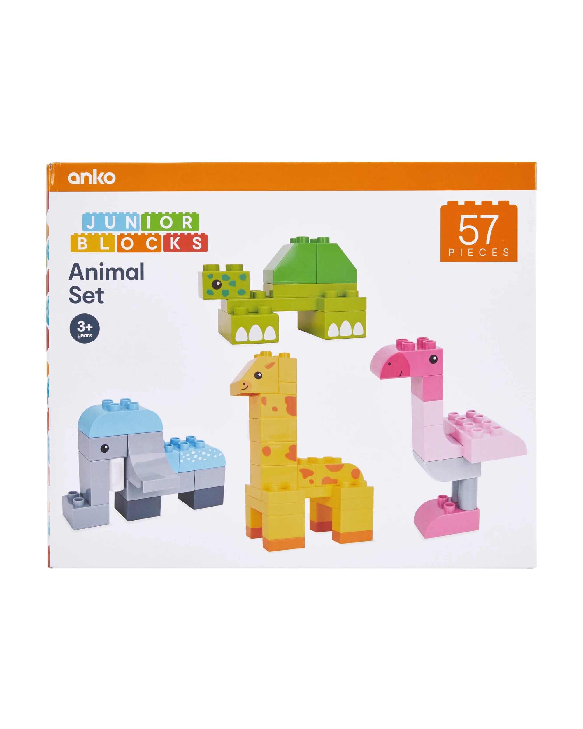 1 57 Piece Junior Blocks: Animal Set, 1 of 3