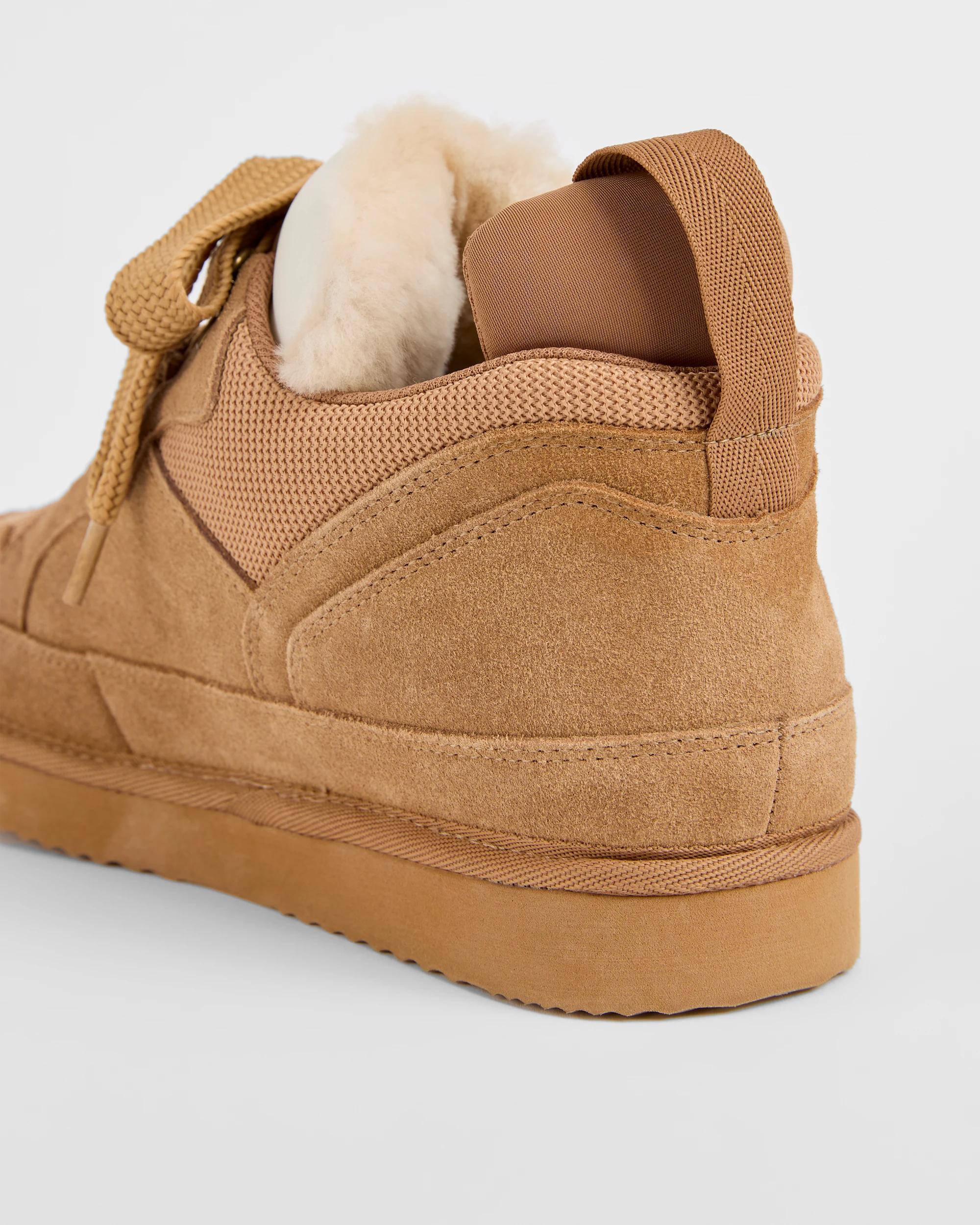3 Australian Design Ugg Boots and Slippers Australian Design Genuine Leather and Sheepskin Ugg Casual Sneaker CHESTNUT, 3 of 3