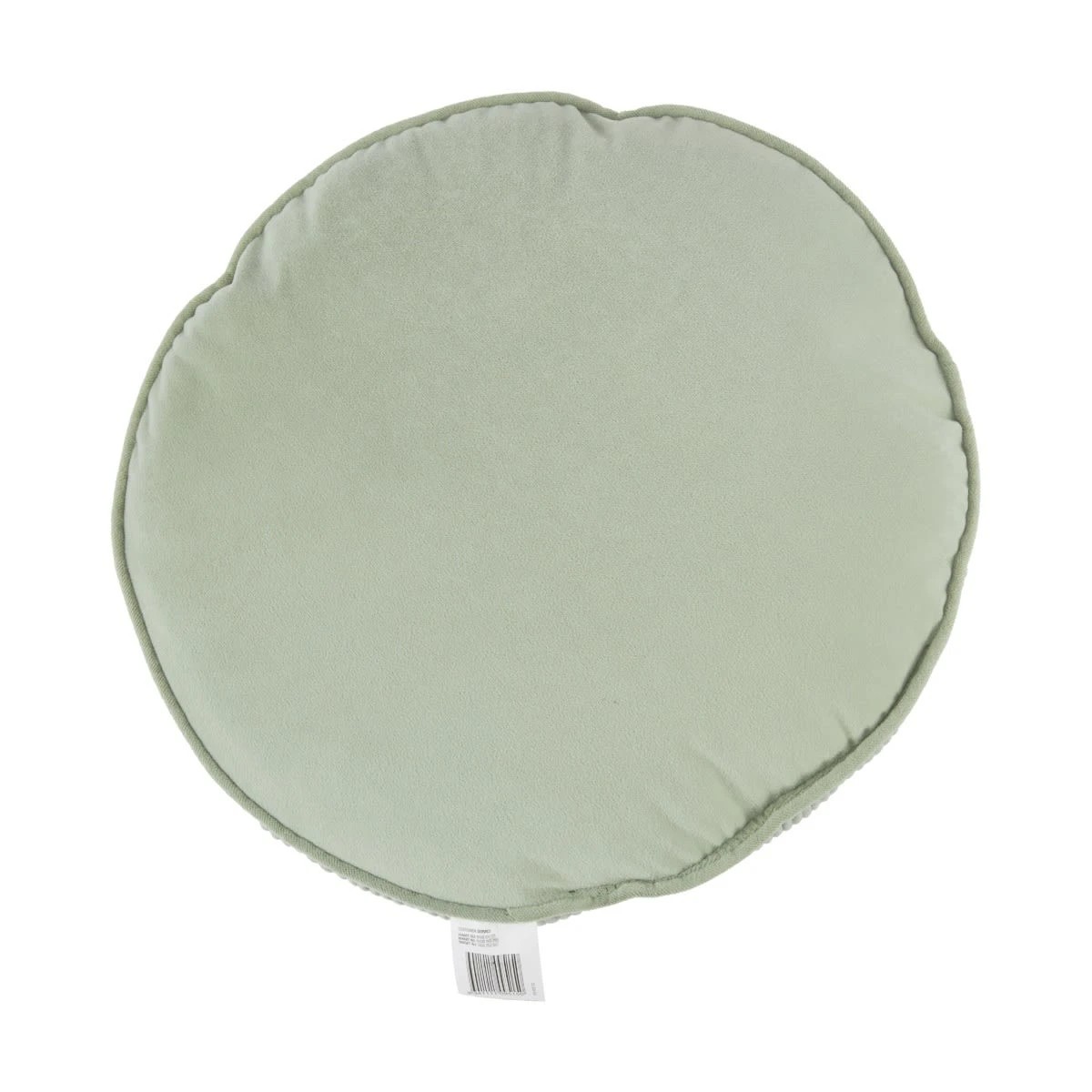3 40cm Velvet Round Cushion - Seagrass, 3 of 4