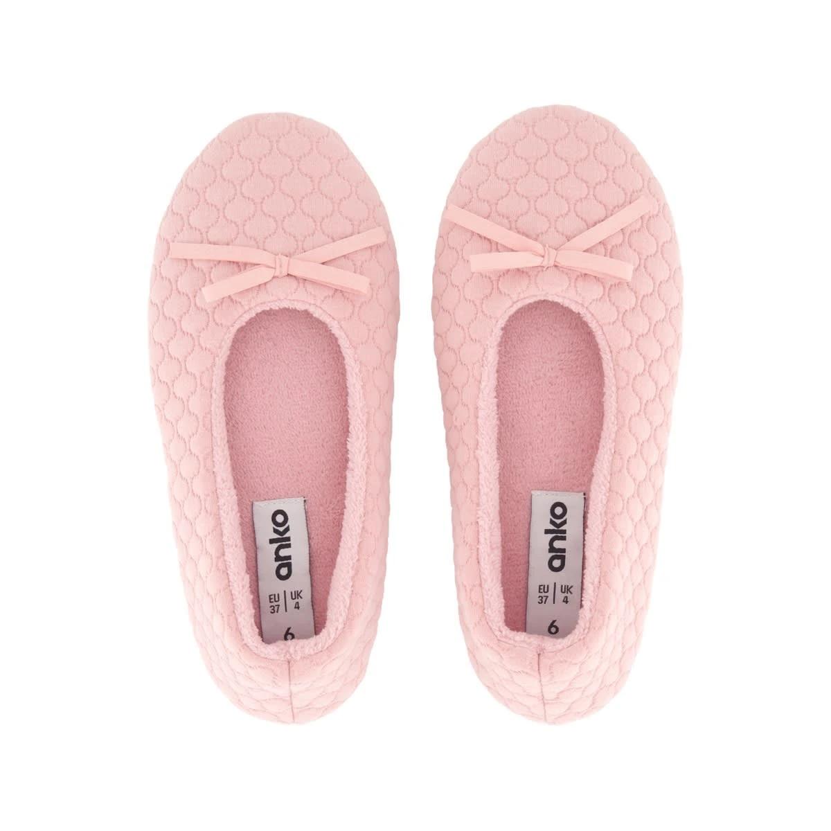 2 Quilted Ballet Slippers PINK LILY, 2 of 3