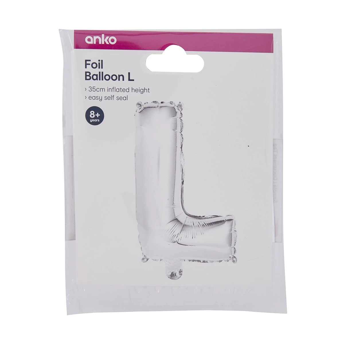 4 Foil Balloon - Letter L, 4 of 4