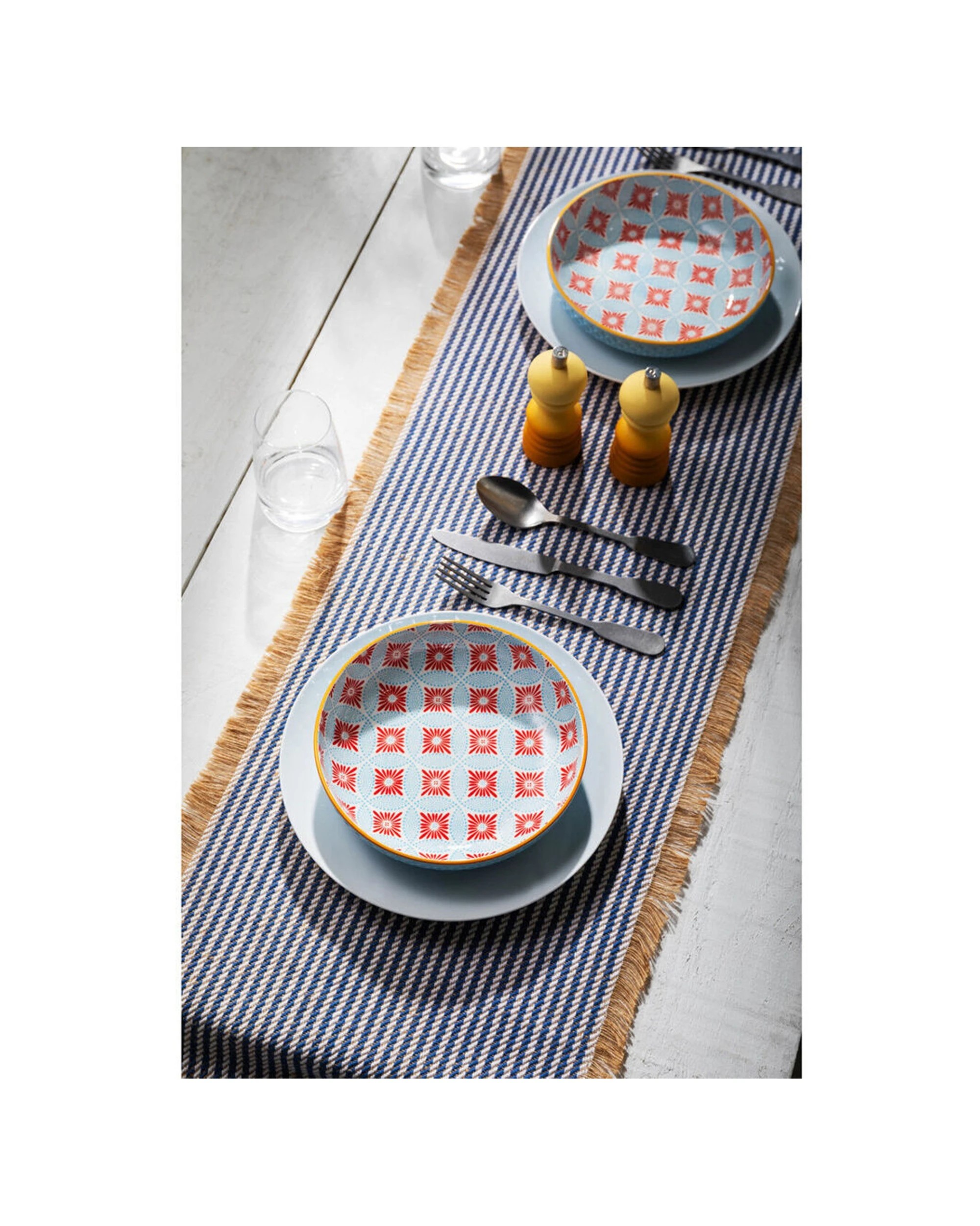 6 Mikasa 4PK Mosaic Ceramic Bowl Round Dinnerware Stoneware 21cm - Multi, 6 of 7