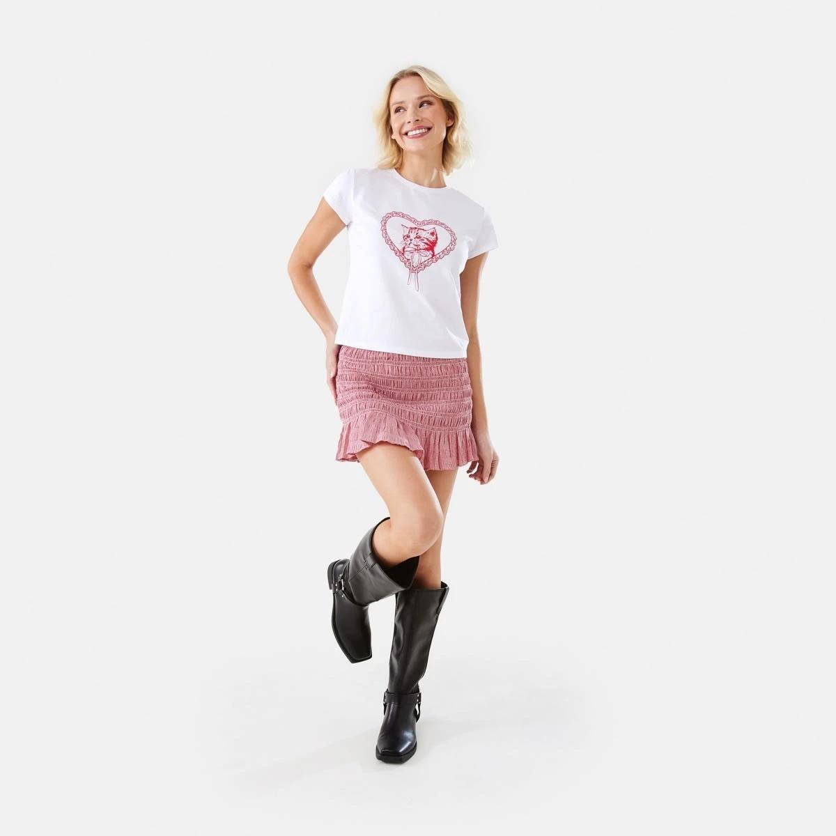 2 Short Sleeve Neat Print T-shirt Cat, 2 of 10