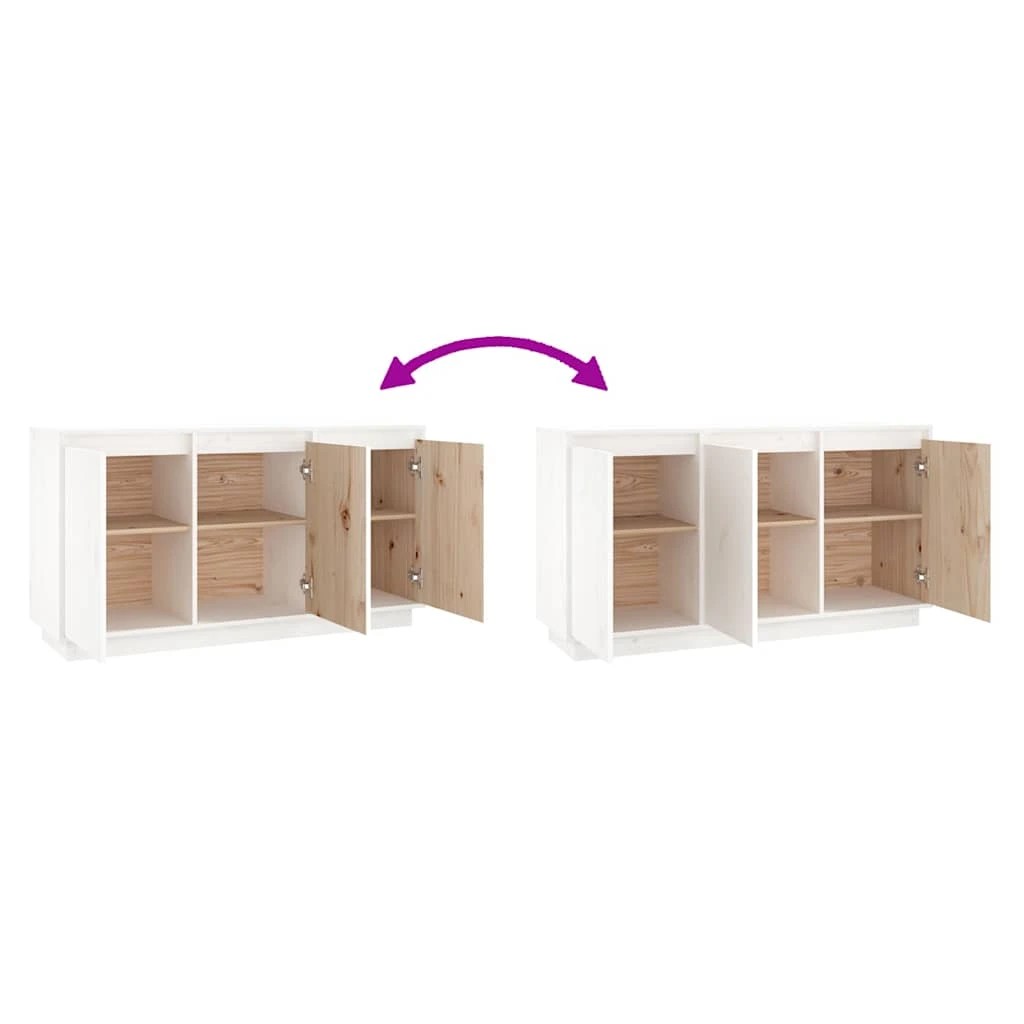 5 vidaXL Sideboard Ample Storage - White, 5 of 10