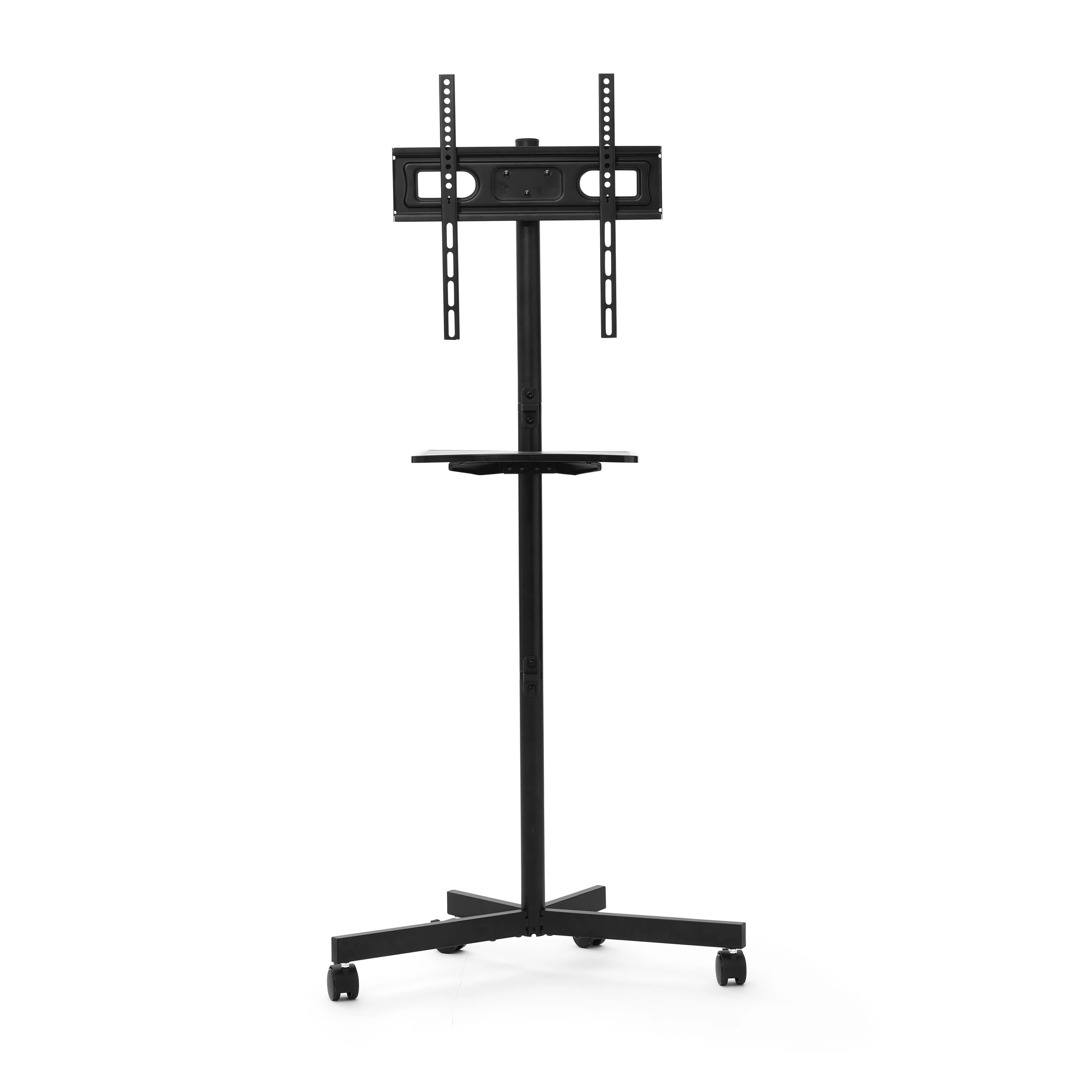 3 Rolling TV Stand - Black, 3 of 10