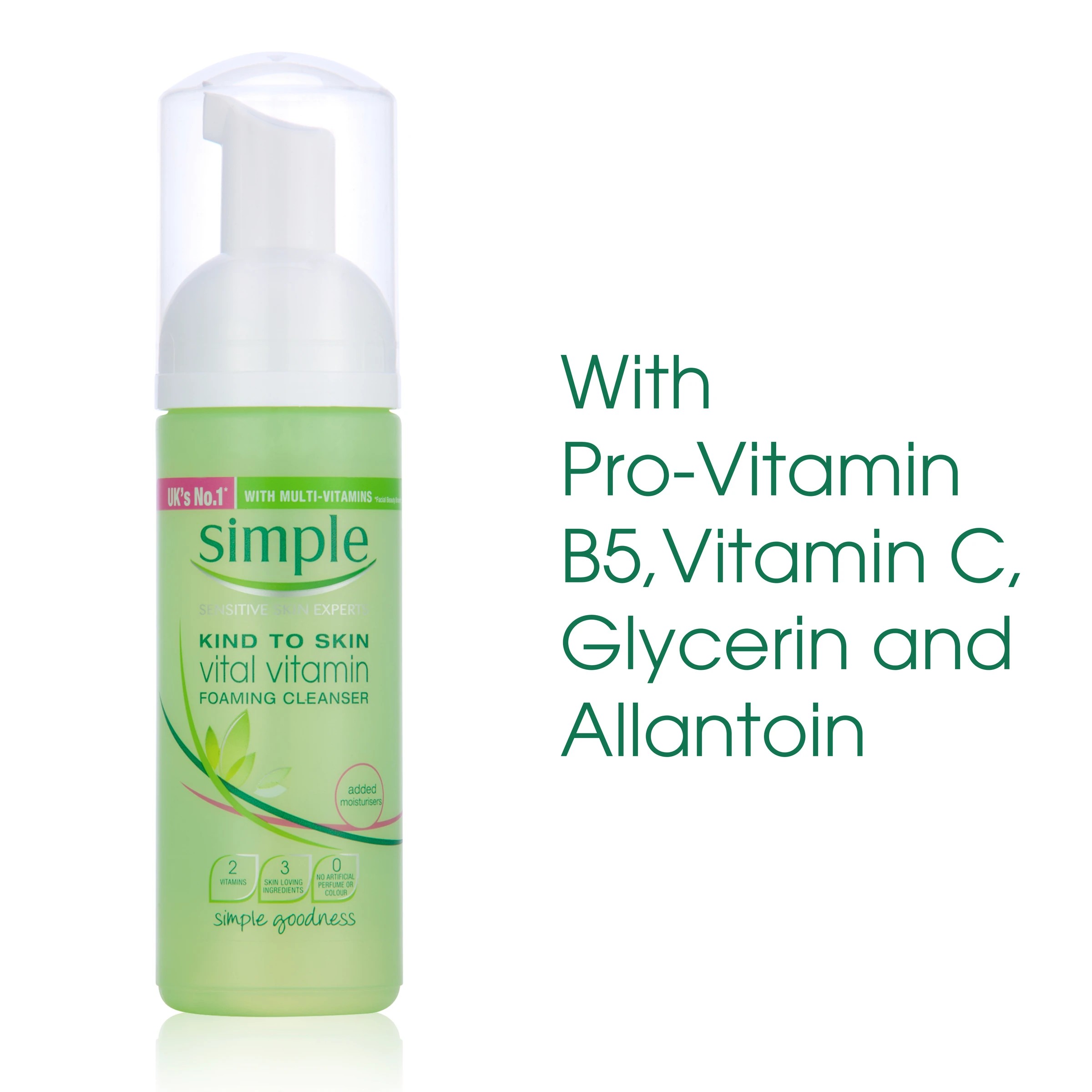 4 Simple Kind to Skin Vital Vitamin Foaming Cleanser 150ml, 4 of 7