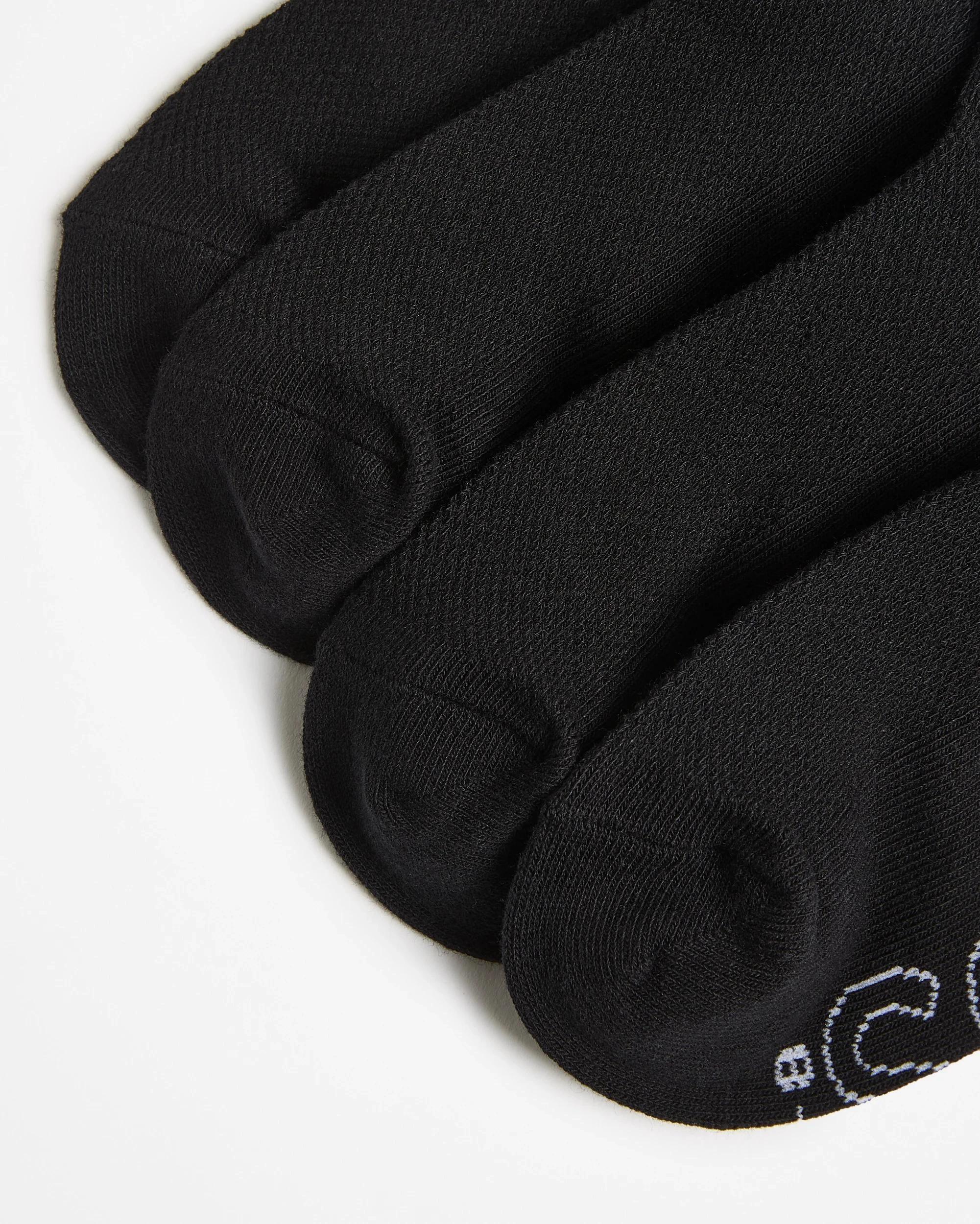 2 Logo Lightweight Crew Socks 4 Pack - Bonds BLACK, 2 of 3