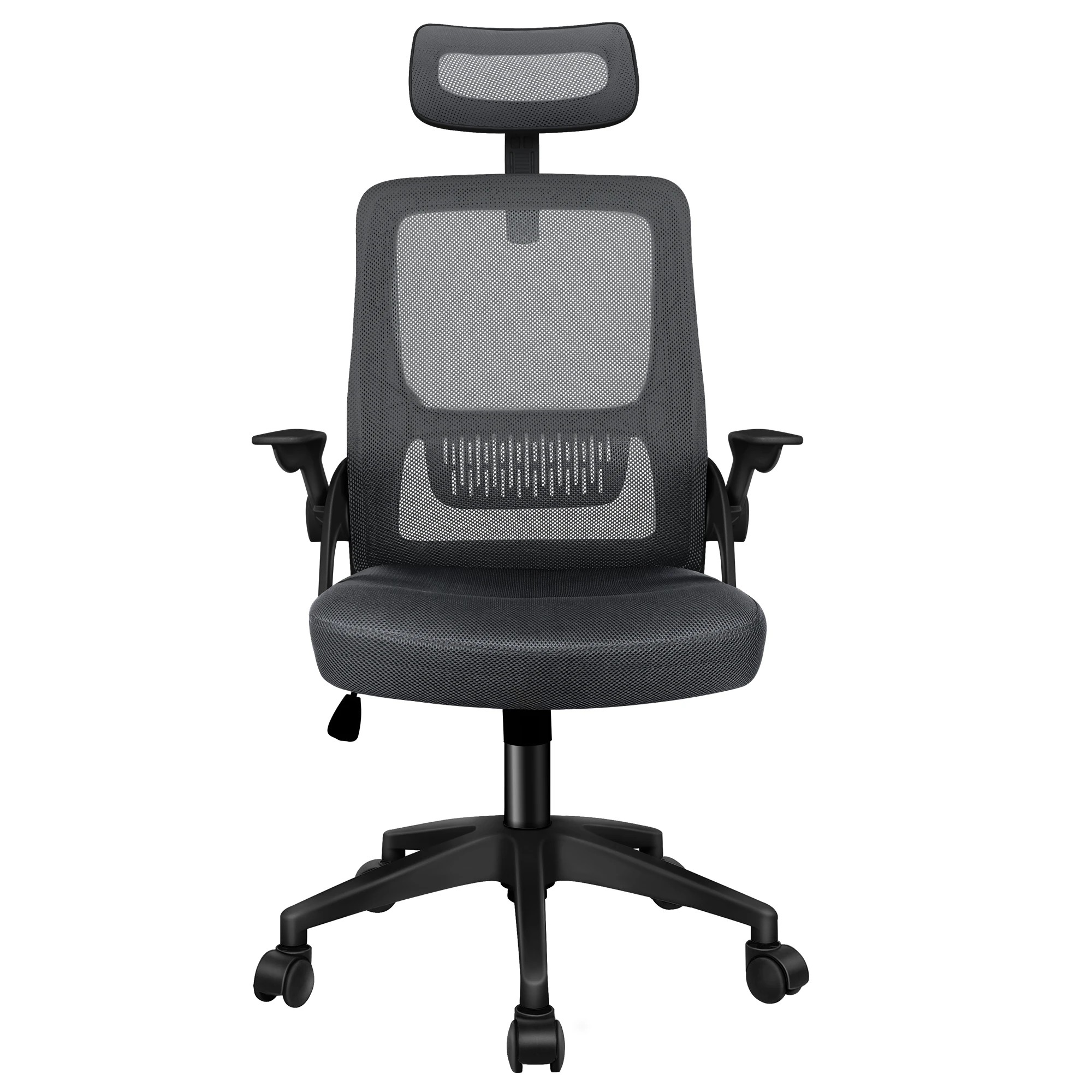 3 Alfordson Mesh Office Chair Executive Seat Tilt Gaming Racing Computer - Grey, 3 of 10