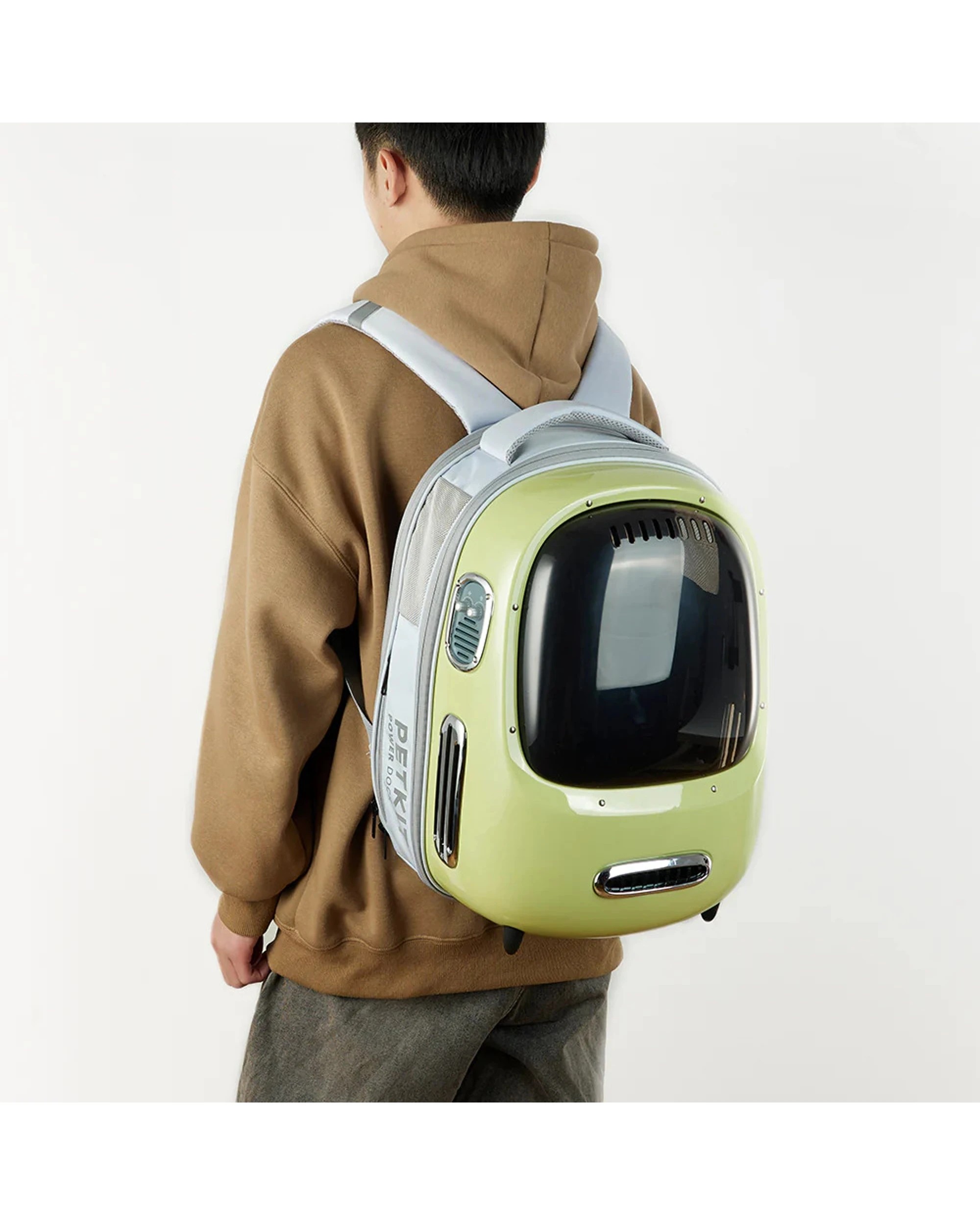 3 Petkit Breezy 2 Smart Cat Backpack Bag Ventilated Lightweight Travel Carrier - Green, 3 of 6