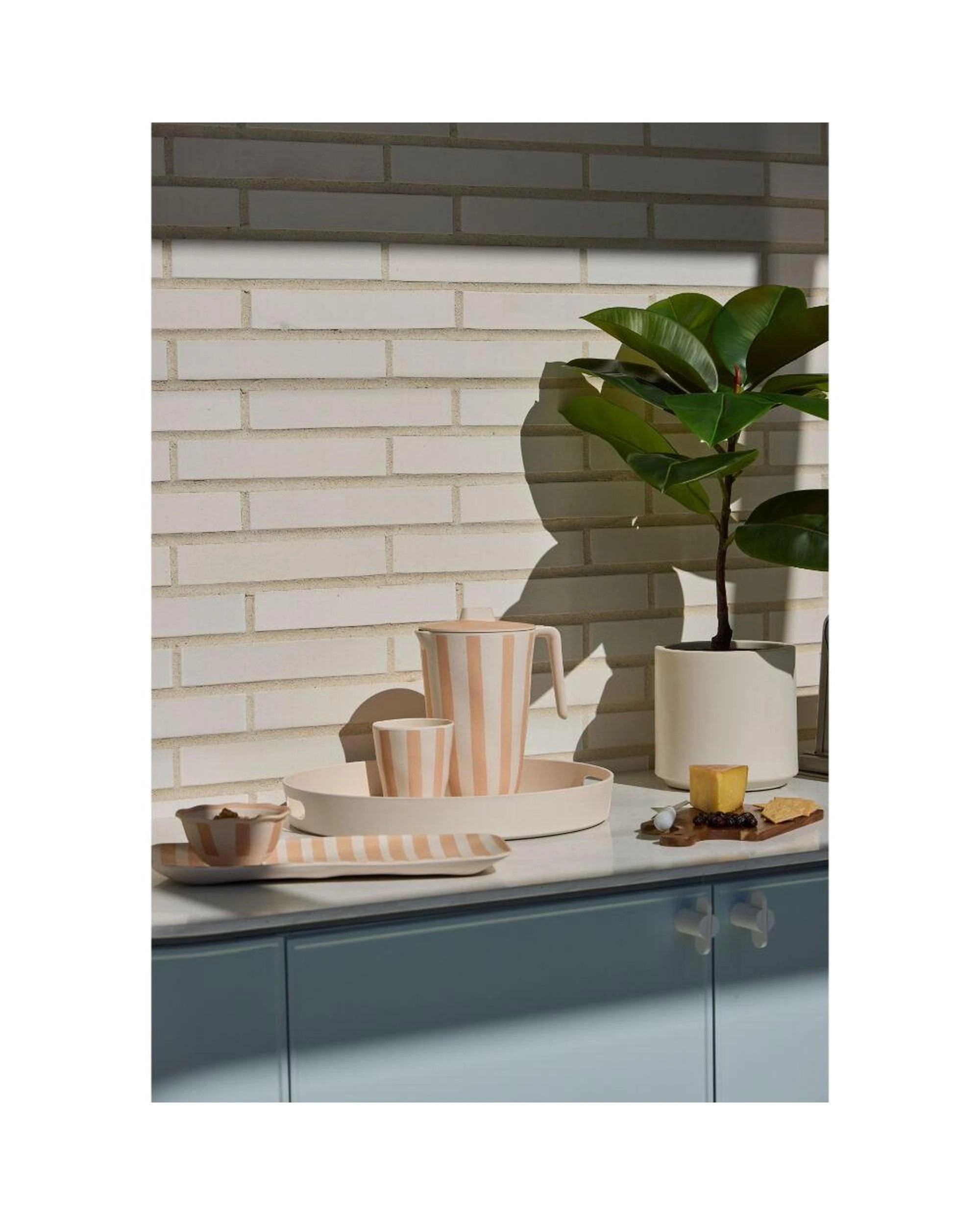 3 Davis & Waddell Saltara Bamboo Fibre 1.7L Jug & 4pc Tumblers 450ml Brown - Brown, 3 of 3