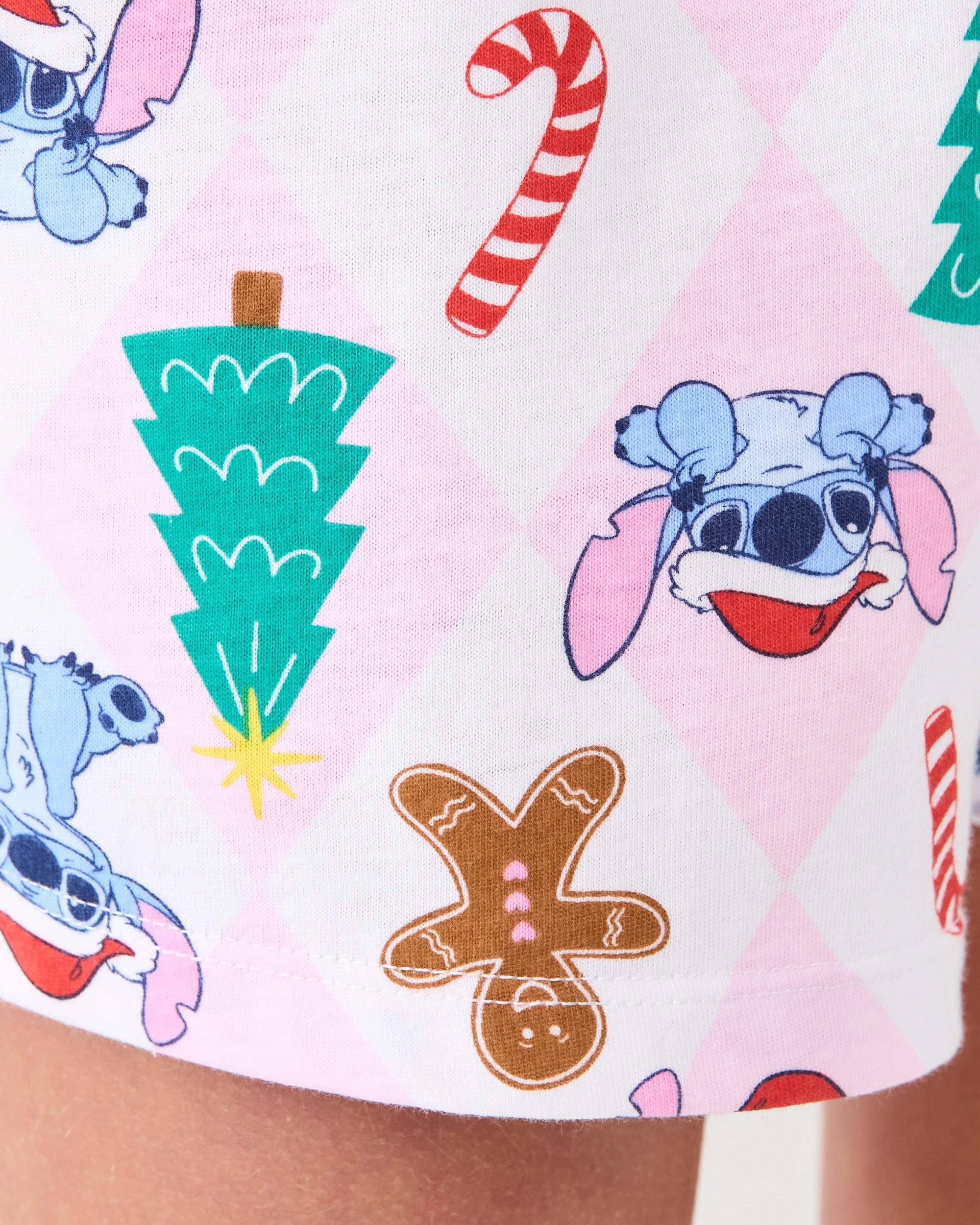 4 Family Matching Christmas Stitch Older Kids Pyjama Set Stitch, 4 of 10