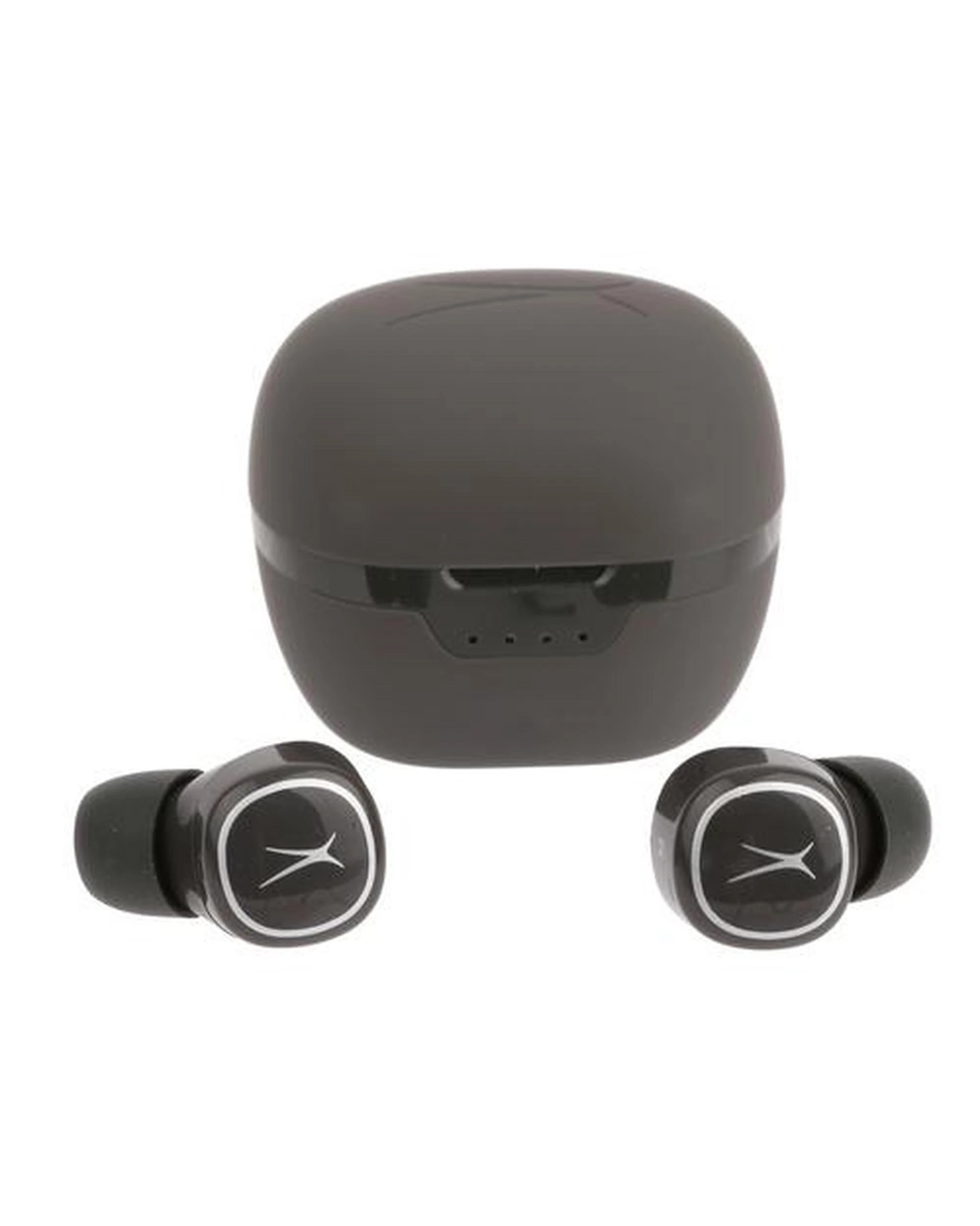 4 Altec Lansing True Wireless Nanopods 2.0 w Charging Case Charcoal Grey, 4 of 5