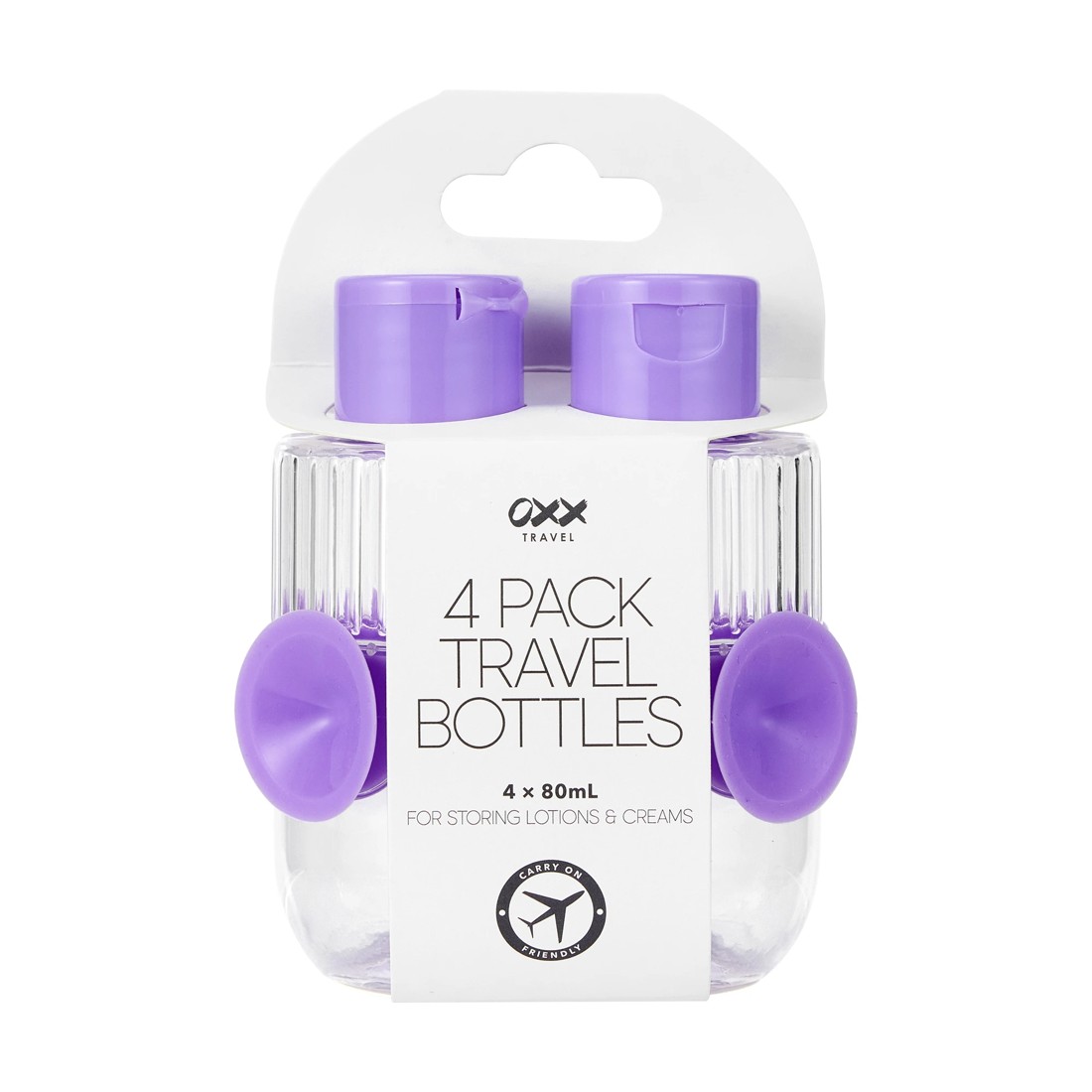1 OXX Travel 4 Pack Travel Bottles, 1 of 4