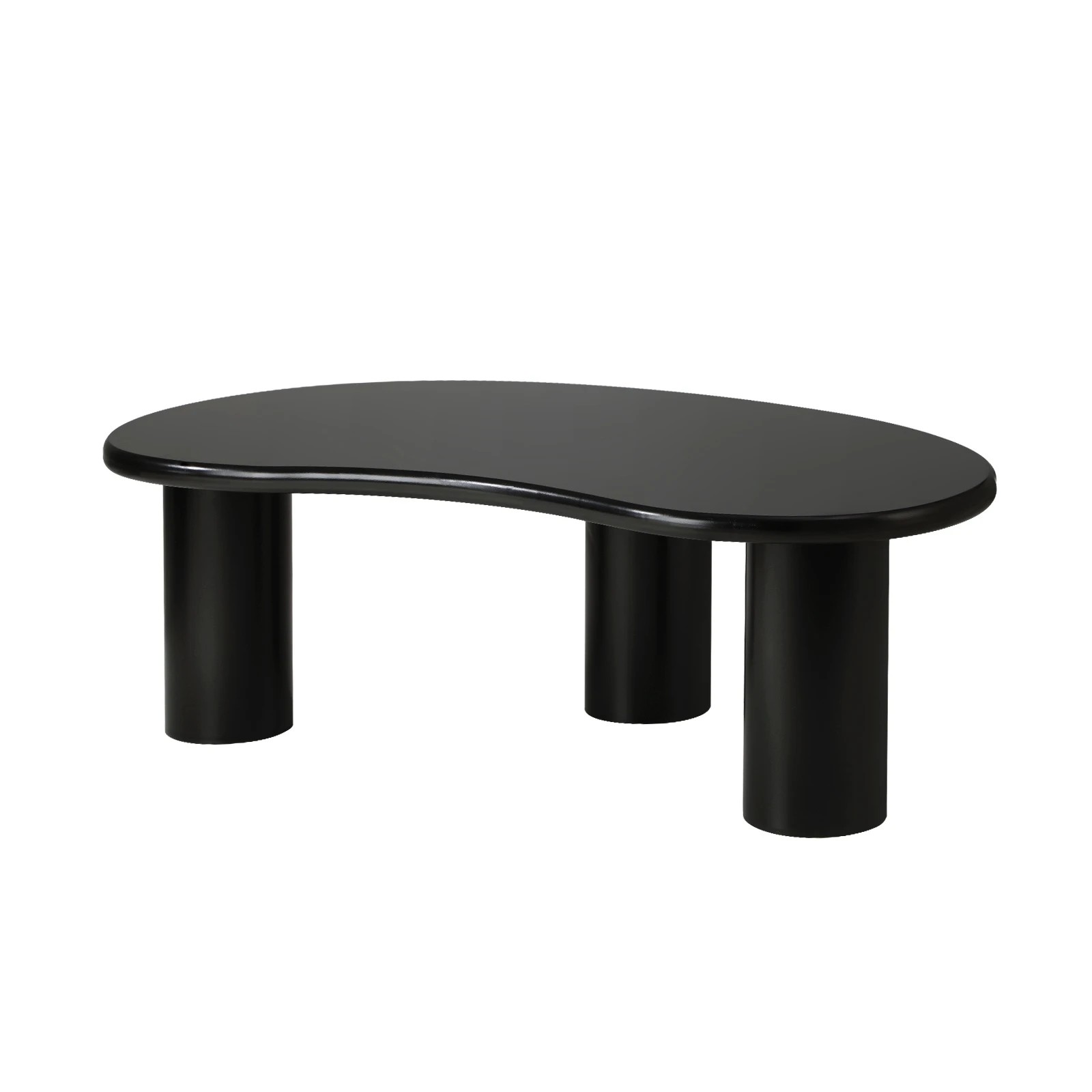 1 Oikiture Coffee Table Sofa Cafe Desk Side Tables Living Room Irregular
 - Black, 1 of 10