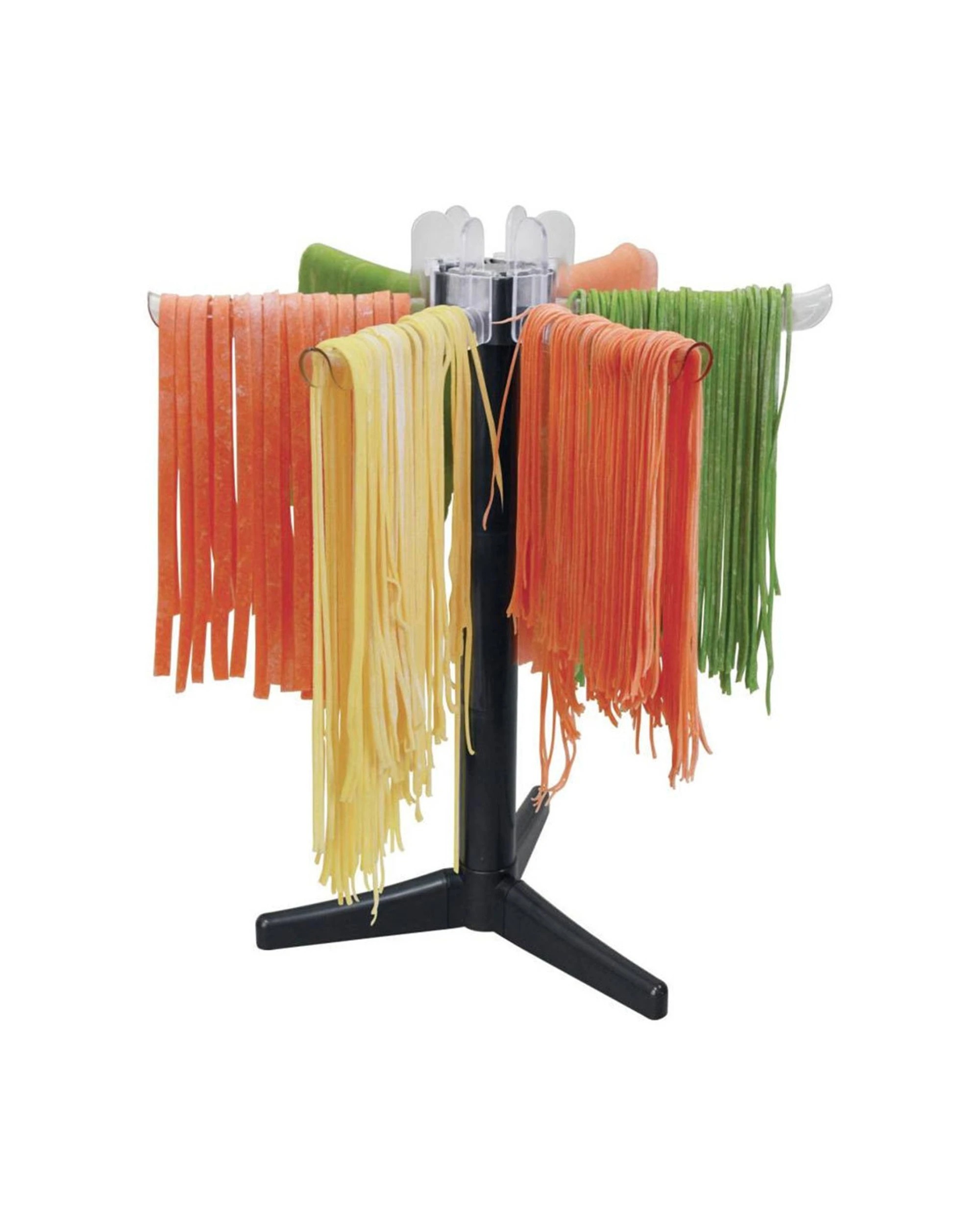 3 Avanti Pasta Drying Rack 6-arm Plastic Tripod Base For Homemade Pasta Makers - Brown, 3 of 3