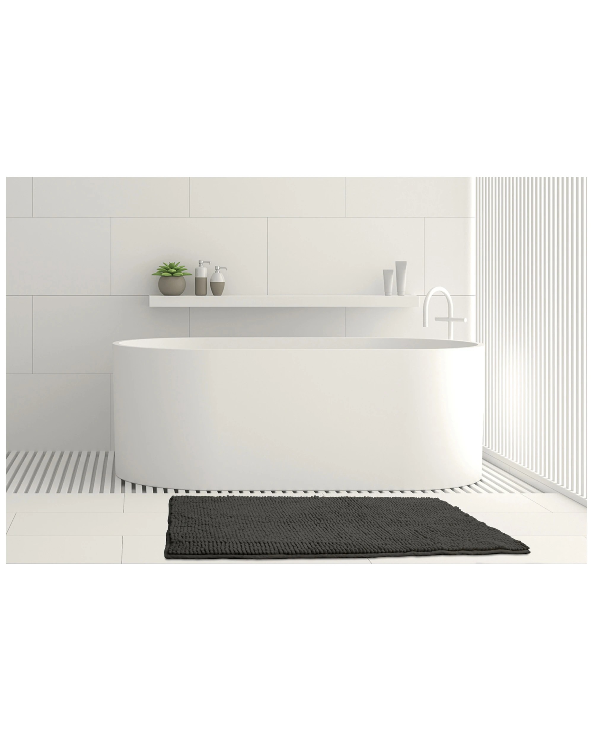 1 ARDOR Algodon Toggle Bath Mats Polyester 50 X 80Cm Machine Washable Fast Drying, 1 of 3