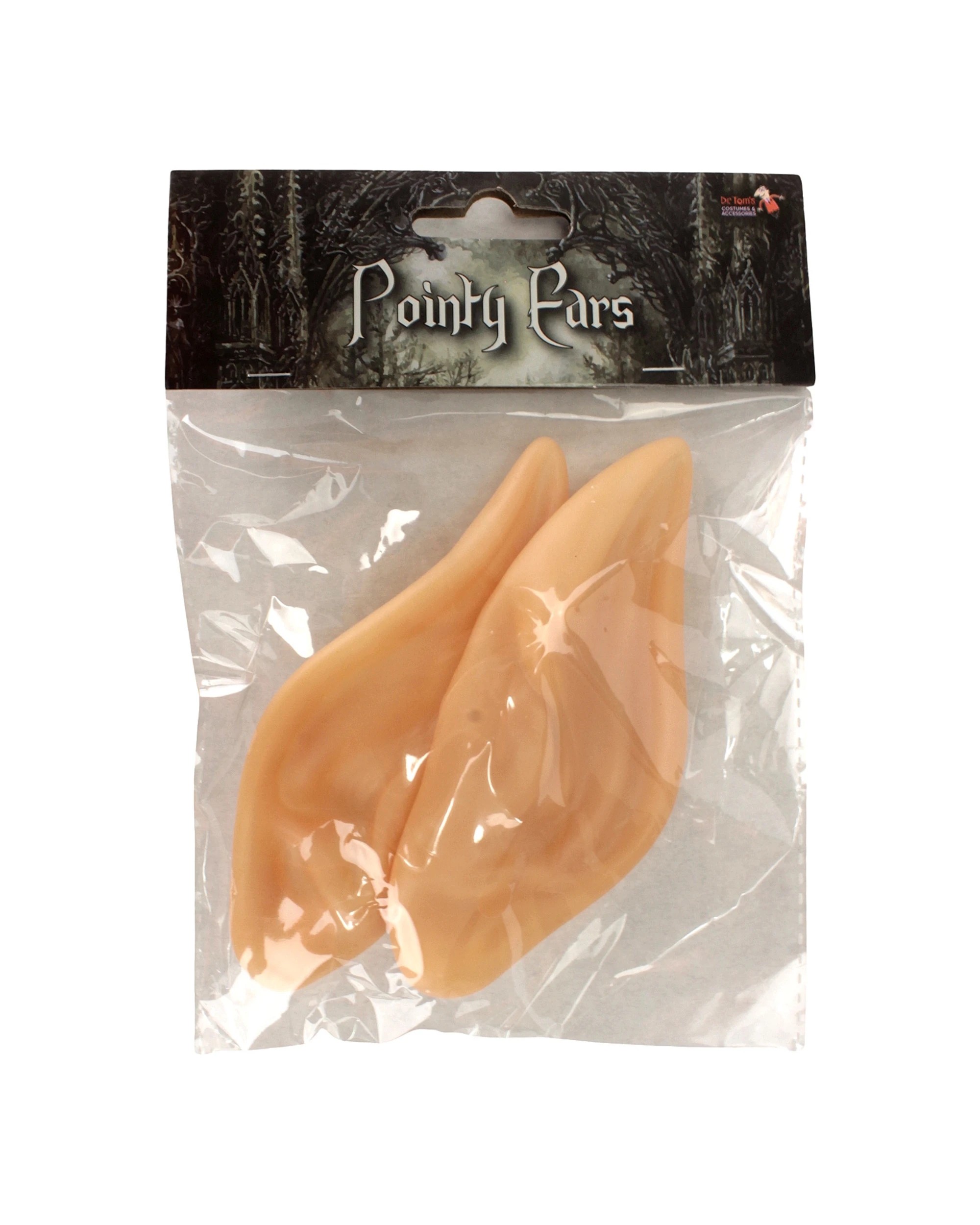 2 Tomfoolery Pointy Pixie Ears - One Size - Beige, 2 of 3