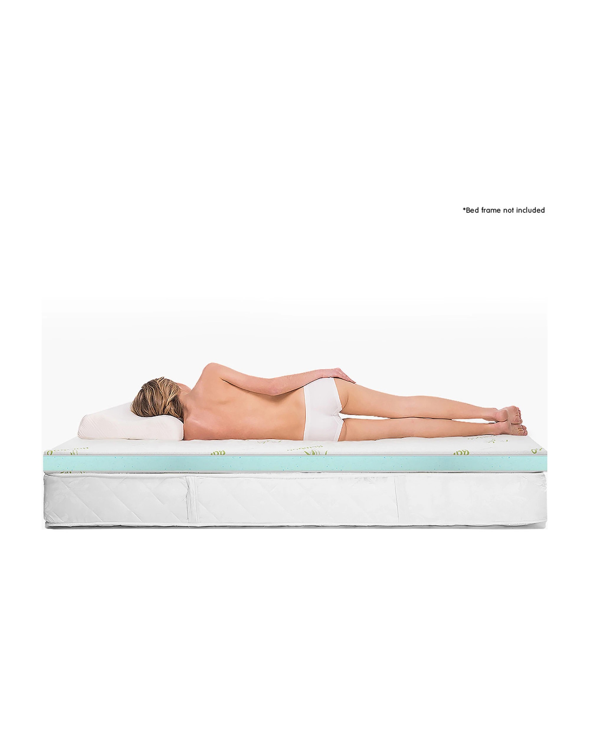 2 Laura Hill Cool Gel Memory Foam Mattress Topper - Double, 2 of 9