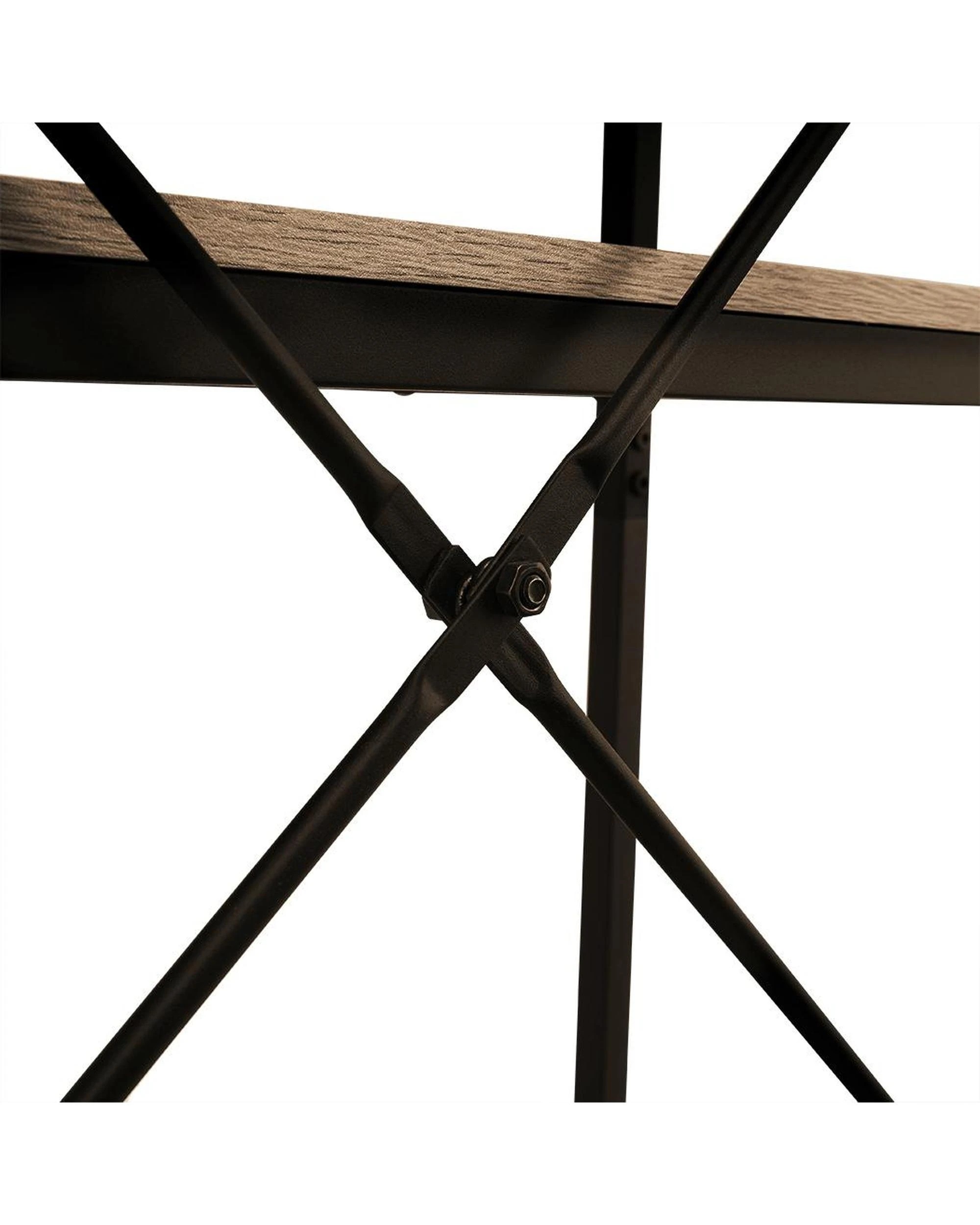 7 HelloFurniture Rome Industrial Style 5-Tier Storage Bookshelf - Oak - Shelf/Bookshelf - Partical Board, 7 of 10