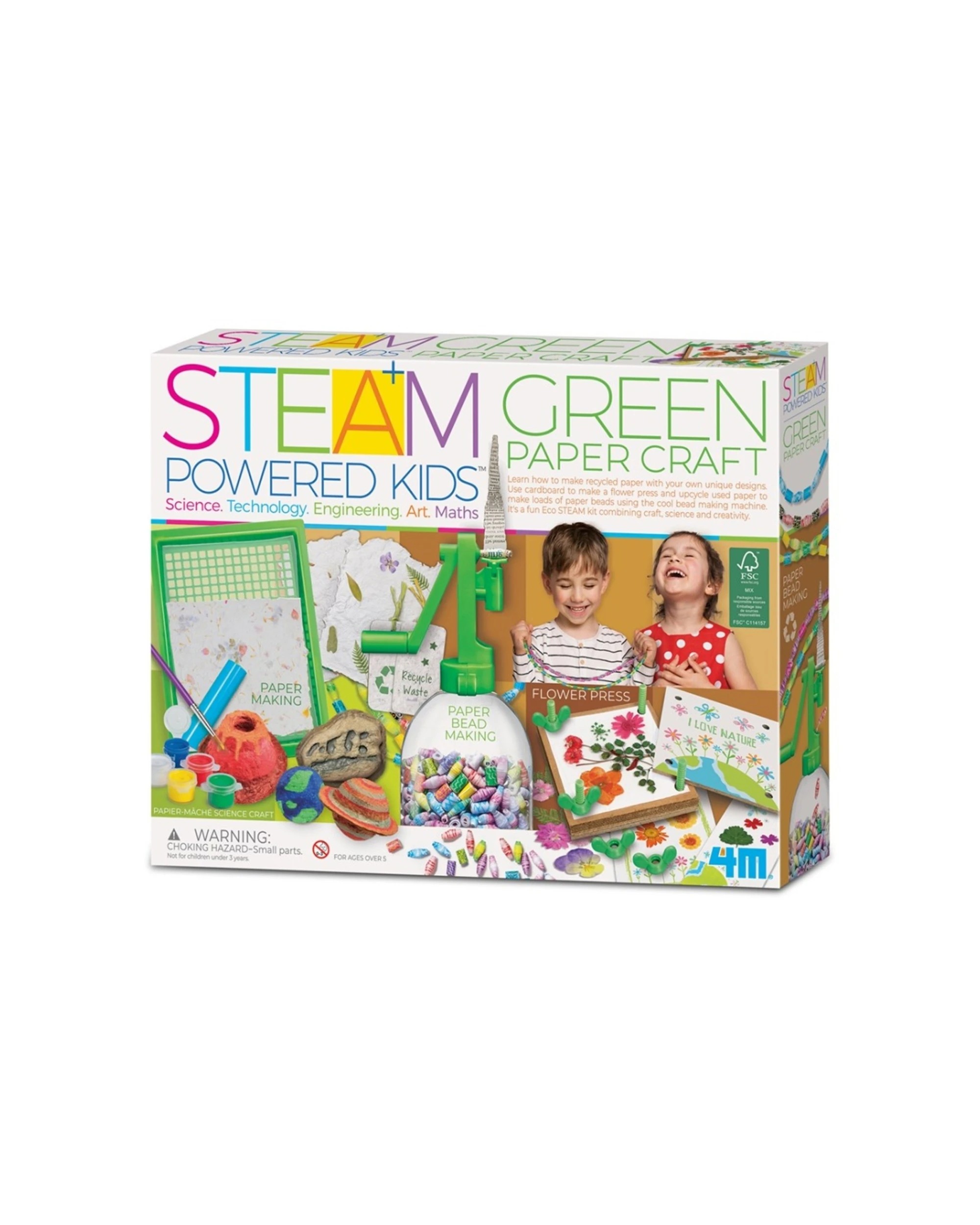 1 4M Steam Powered Kids Paper Craft Fun Educational Activity Toy, 1 of 3