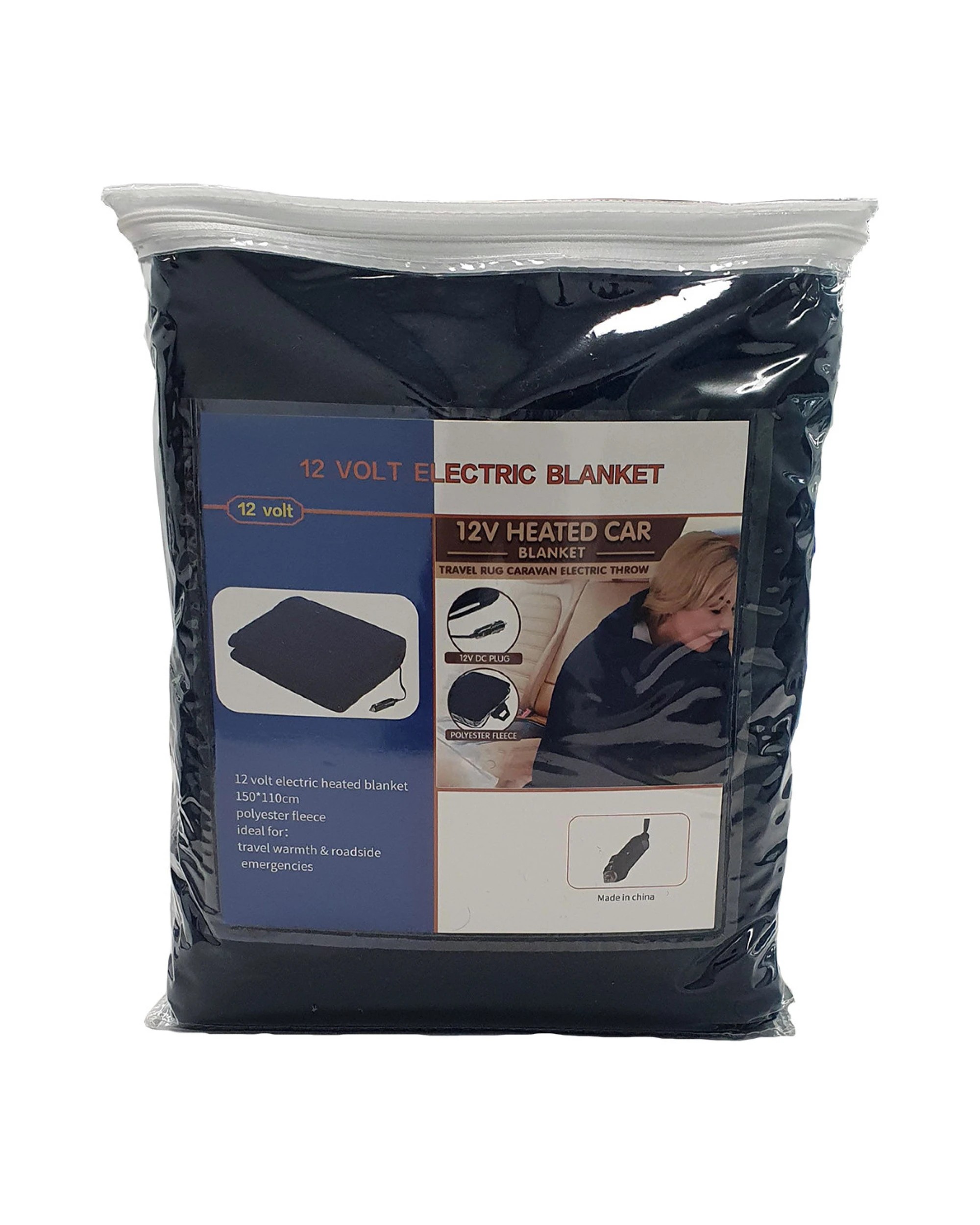 3 Laura Hill Heated Electric Car Blanket 150x110cm 12v - Navy Blue
 - Single Bed, 3 of 9