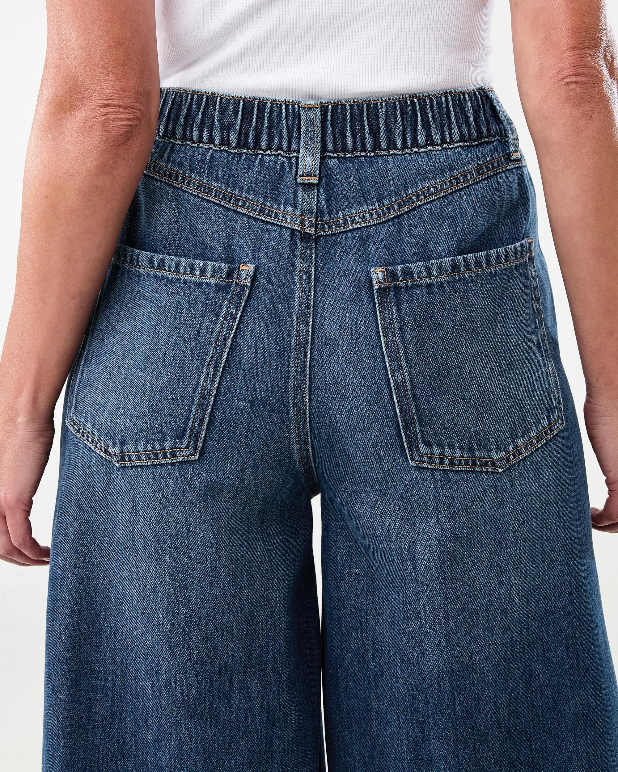 8 Palazzo Jeans Mid Wash, 8 of 9