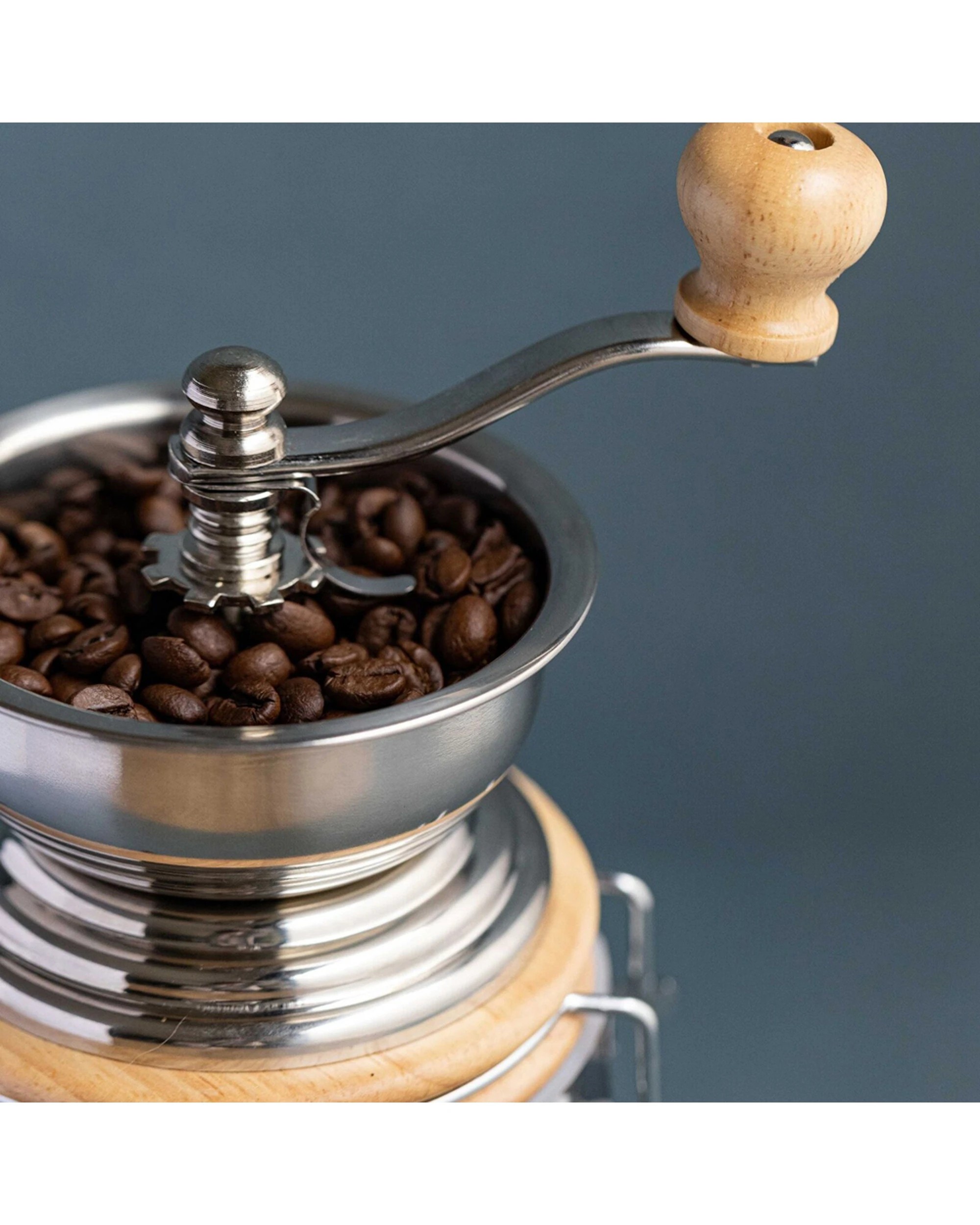 3 La Cafetiere Manual Stainless Steel Coffee Grinder Adjustable Settings - Silver, 3 of 8