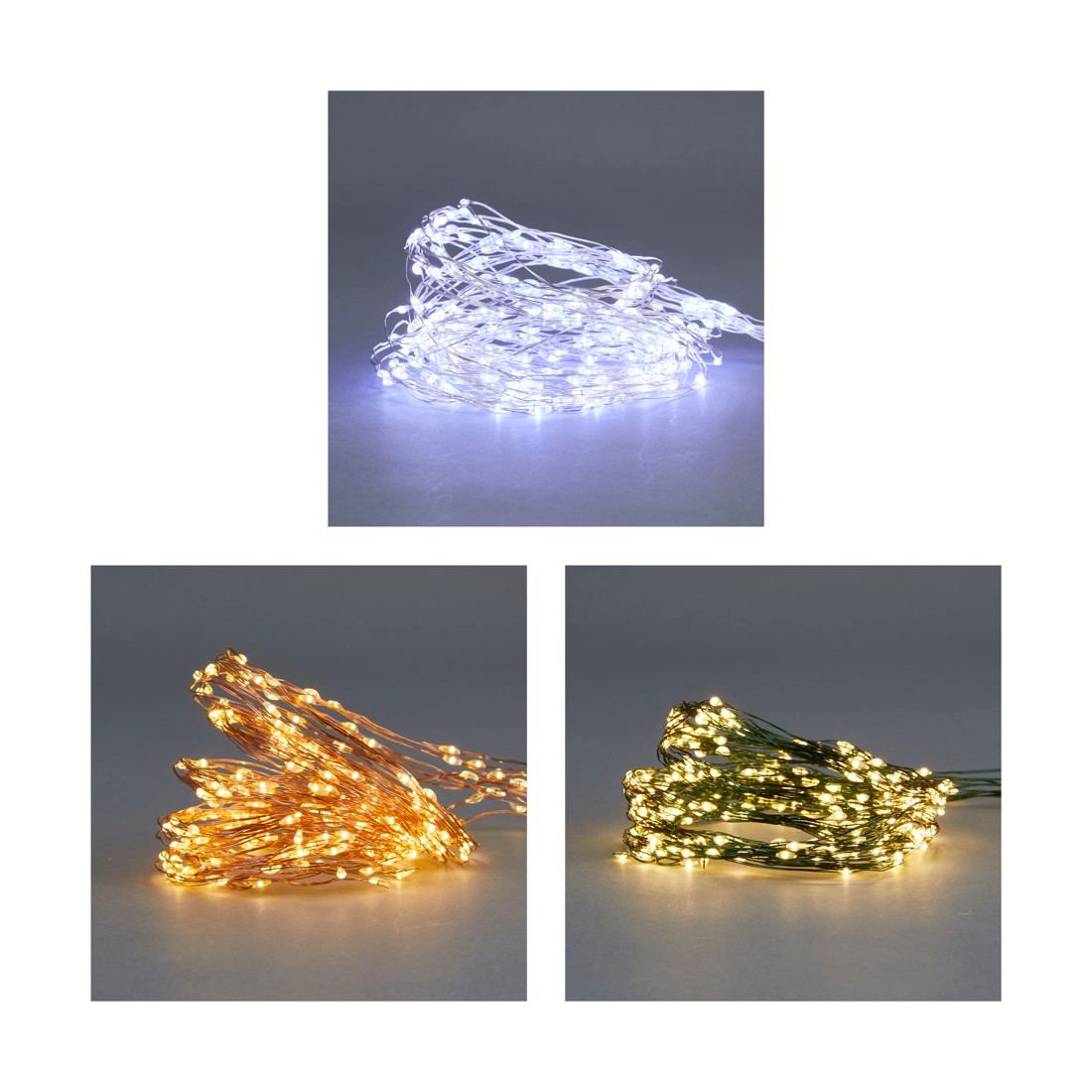 1 Low Voltage 360 LED Cascading Wire String Lights - Assorted, 1 of 6
