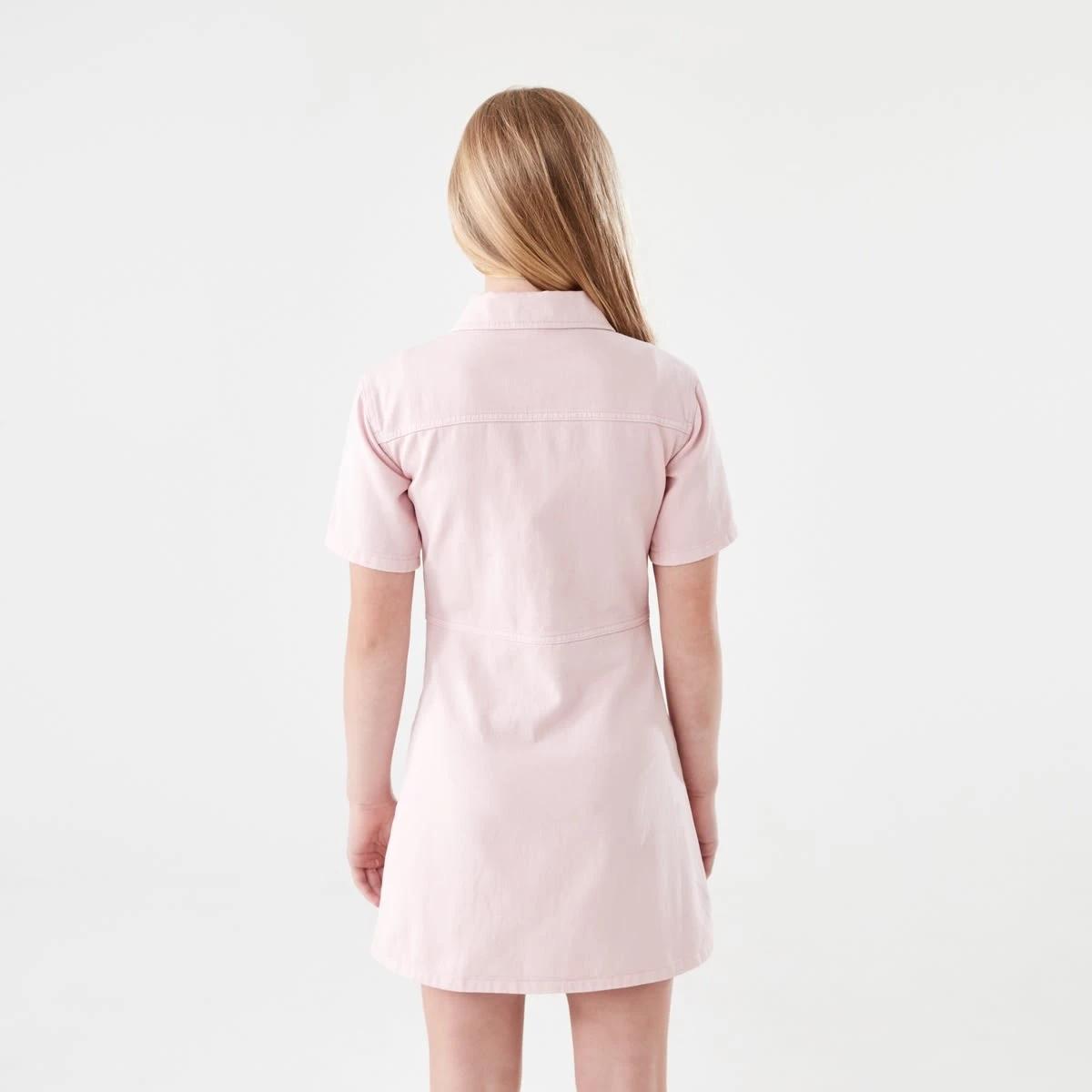 2 Denim Dress LIGHT PINK WASH, 2 of 7