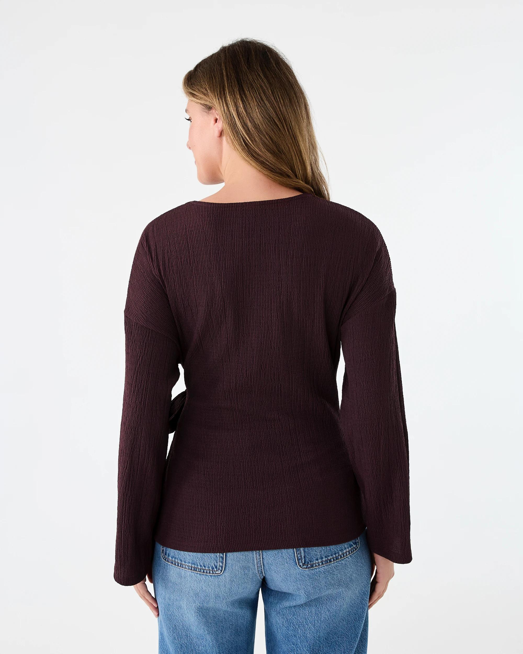 3 Long Sleeve Tie Side Top Fudge, 3 of 7