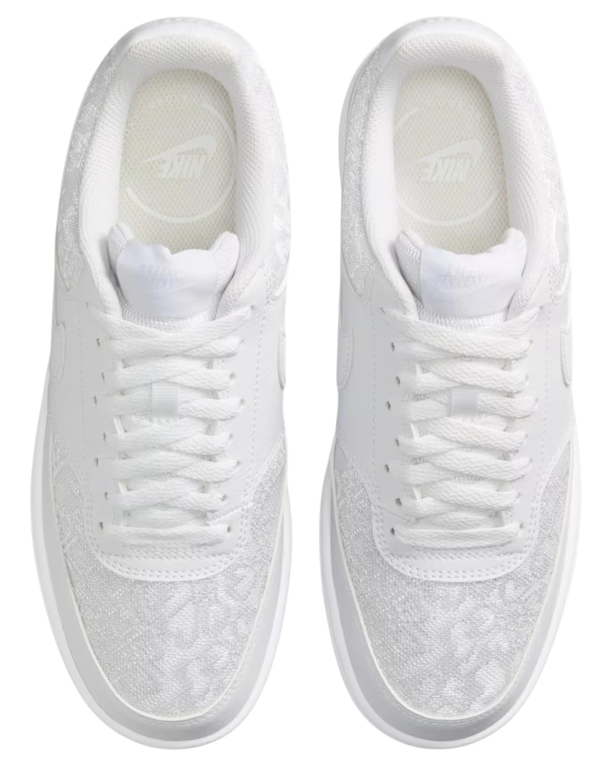 2 Nike Womens Court Vision Low Athletic Shoes WHITE, 2 of 8
