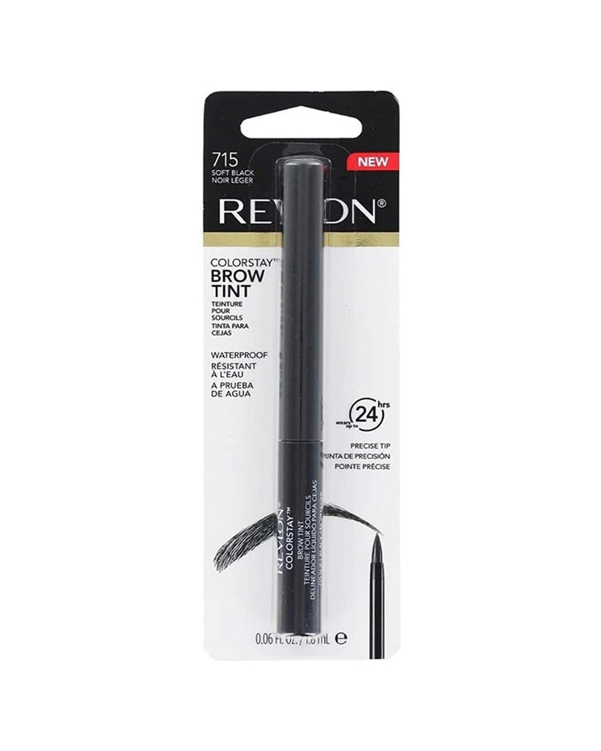 1 Revlon Colorstay Brow Tint Fullness Shape Waterproof Long Lasting Formula Soft Black, 1 of 1