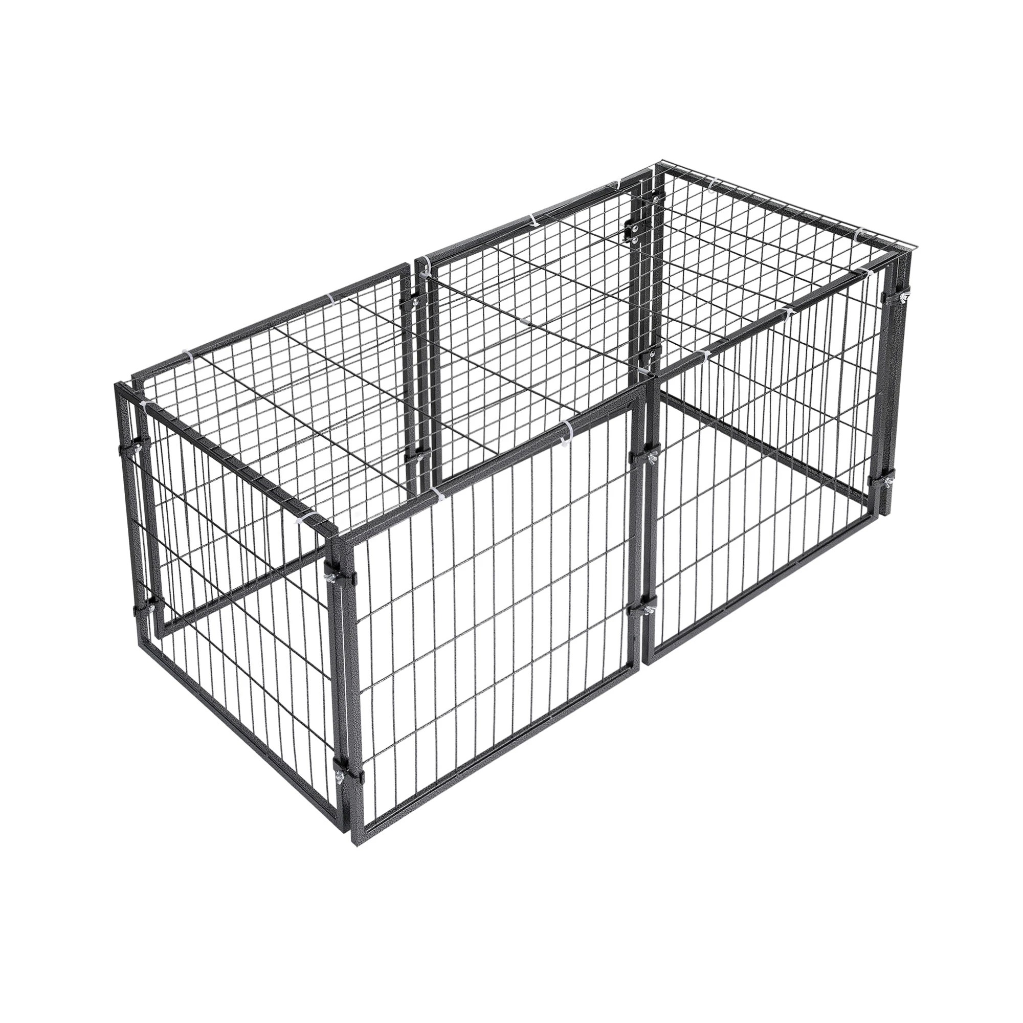 3 i.Pet Large Dog Crate Cage Playpen 129cm Puppy Pen Pet Enclosure 50'' - Black, 3 of 9