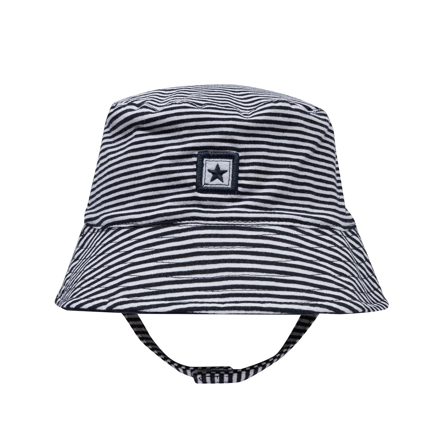 2 Snugtime Stipe Jersey Bucket Hat NAVY, 2 of 6