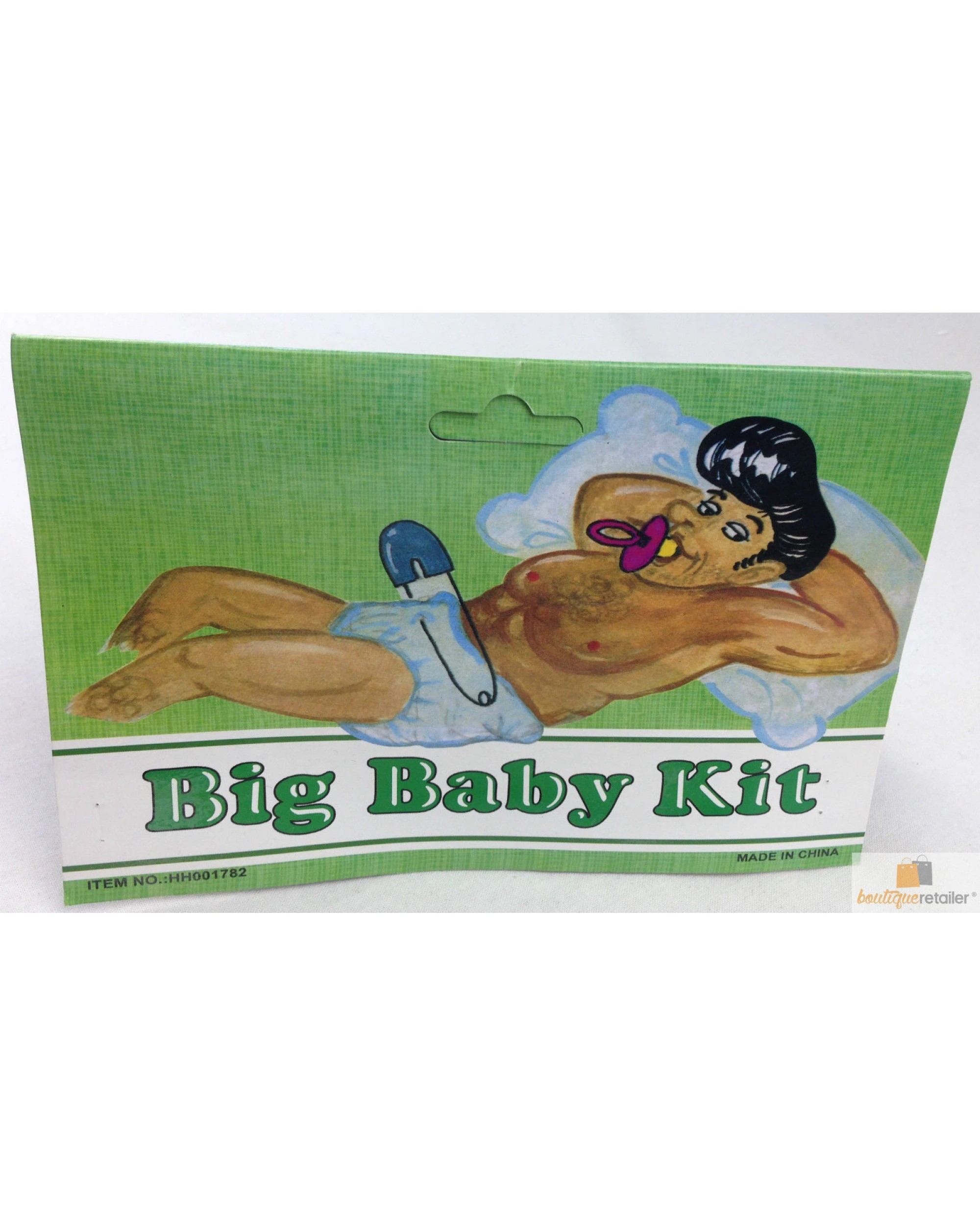 4 BR Costumes Adult Baby Costume with Jumbo Diaper and Dummy Accessory for Halloween, 4 of 5