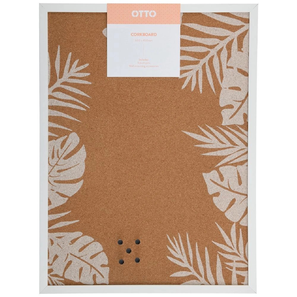 1 Otto Printed Corkboard 450 x 600mm Fern, 1 of 8