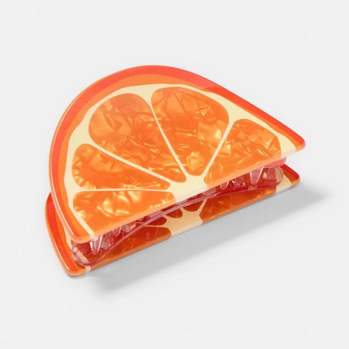 2 Orange Claw Hair Clip ACC ORANGE, 2 of 4