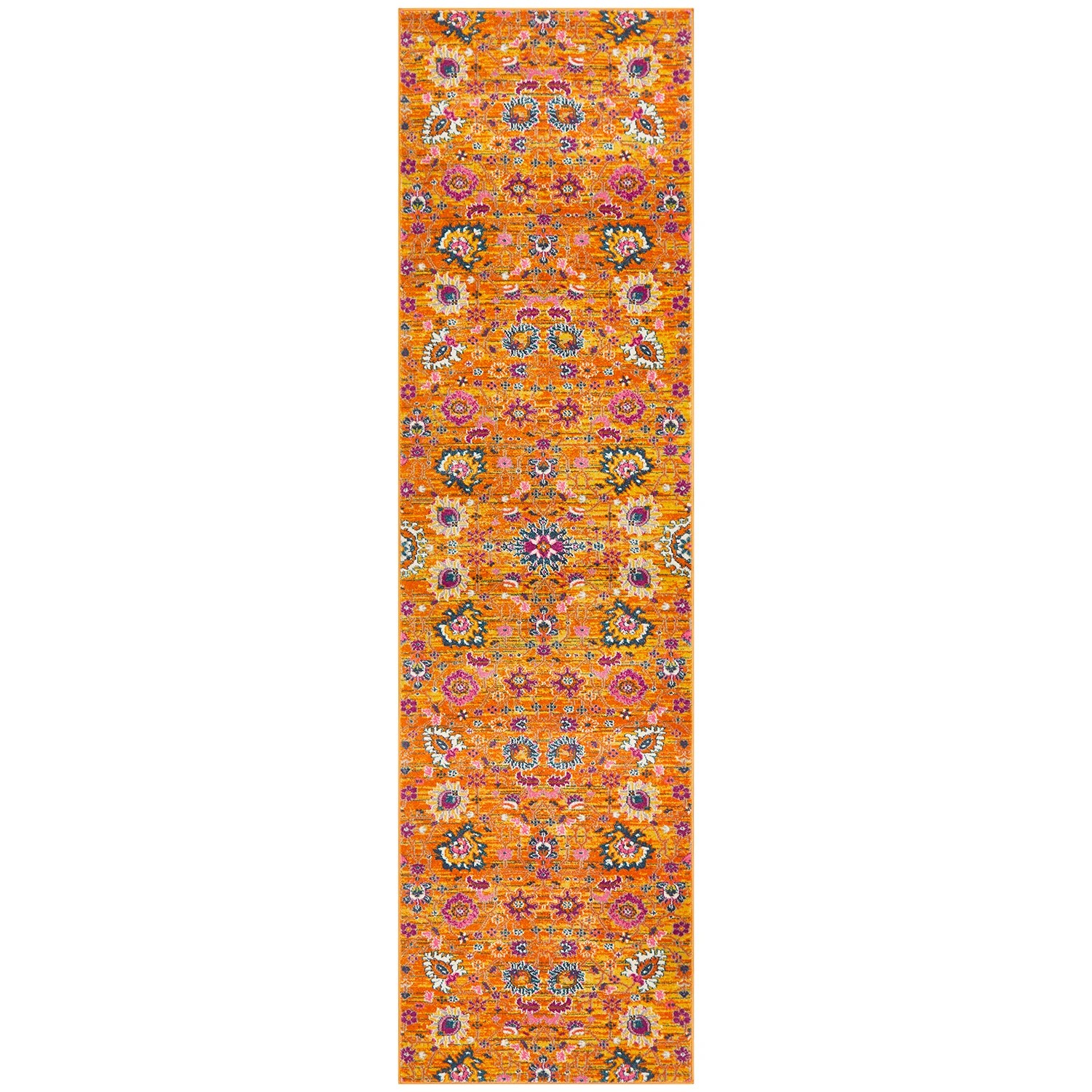 2 Common Ground Rugs Atlas 210 400x80cm - Large Runner Power Loomed Pet Friendly Rug - Brown, 2 of 7