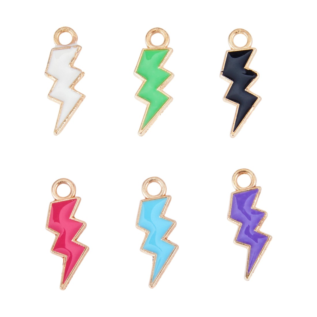 2 Jewellery Making Charms - Lightning Bolt, 2 of 3