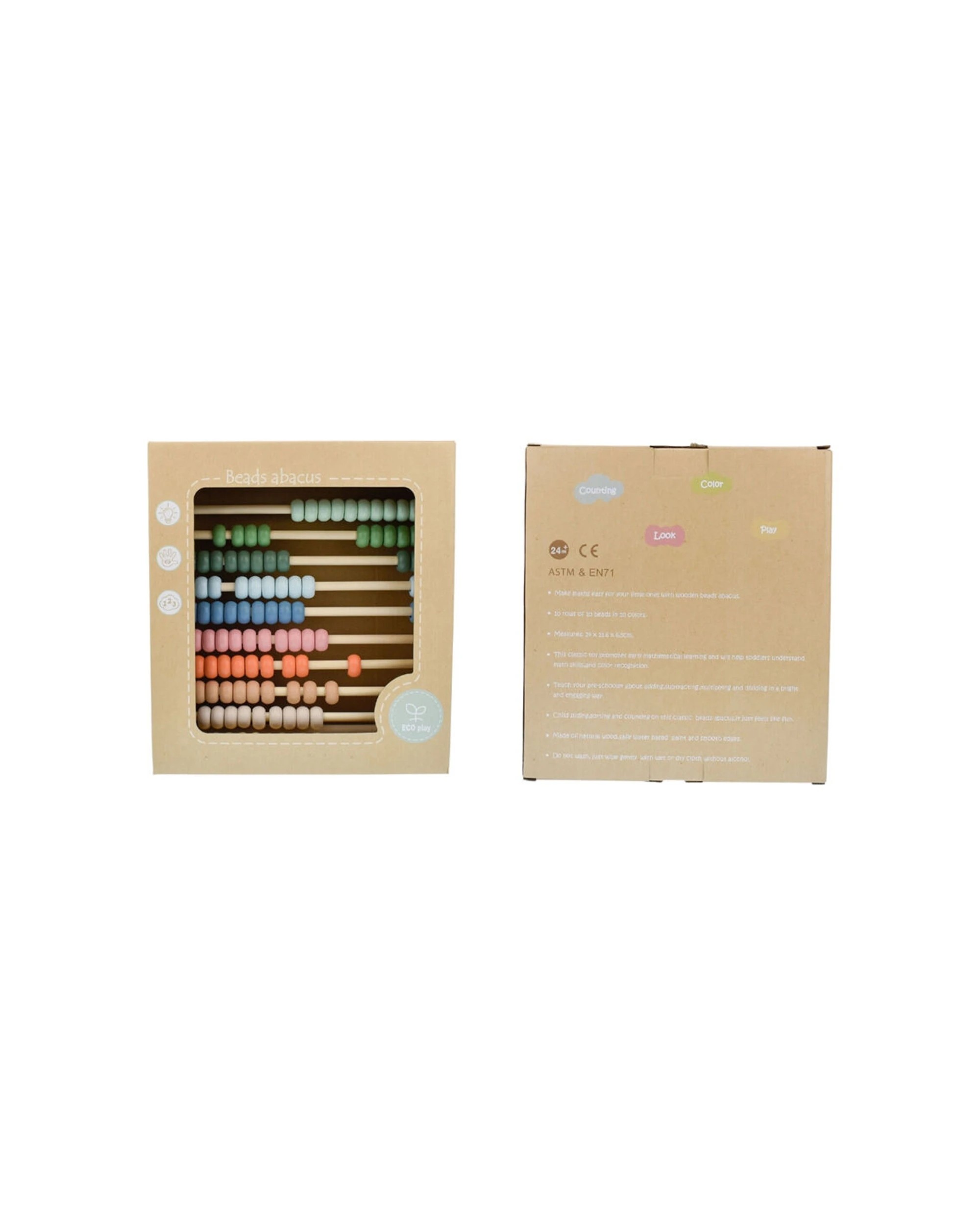 6 Kaper Kidz 100 Bead Wooden Kids Abacus Educational Toy - Multi, 6 of 7