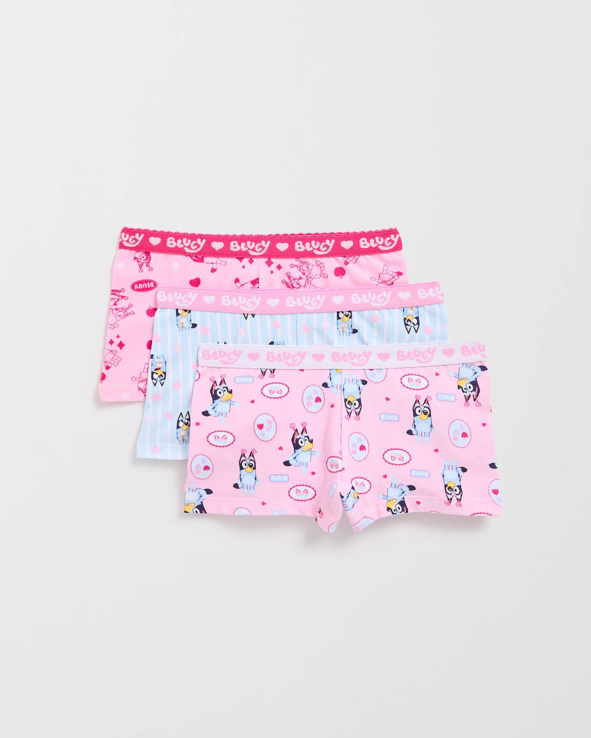 1 Bluey Australian Cotton 3 Pack Younger Girls Shorties MULTI BLUEY, 1 of 2