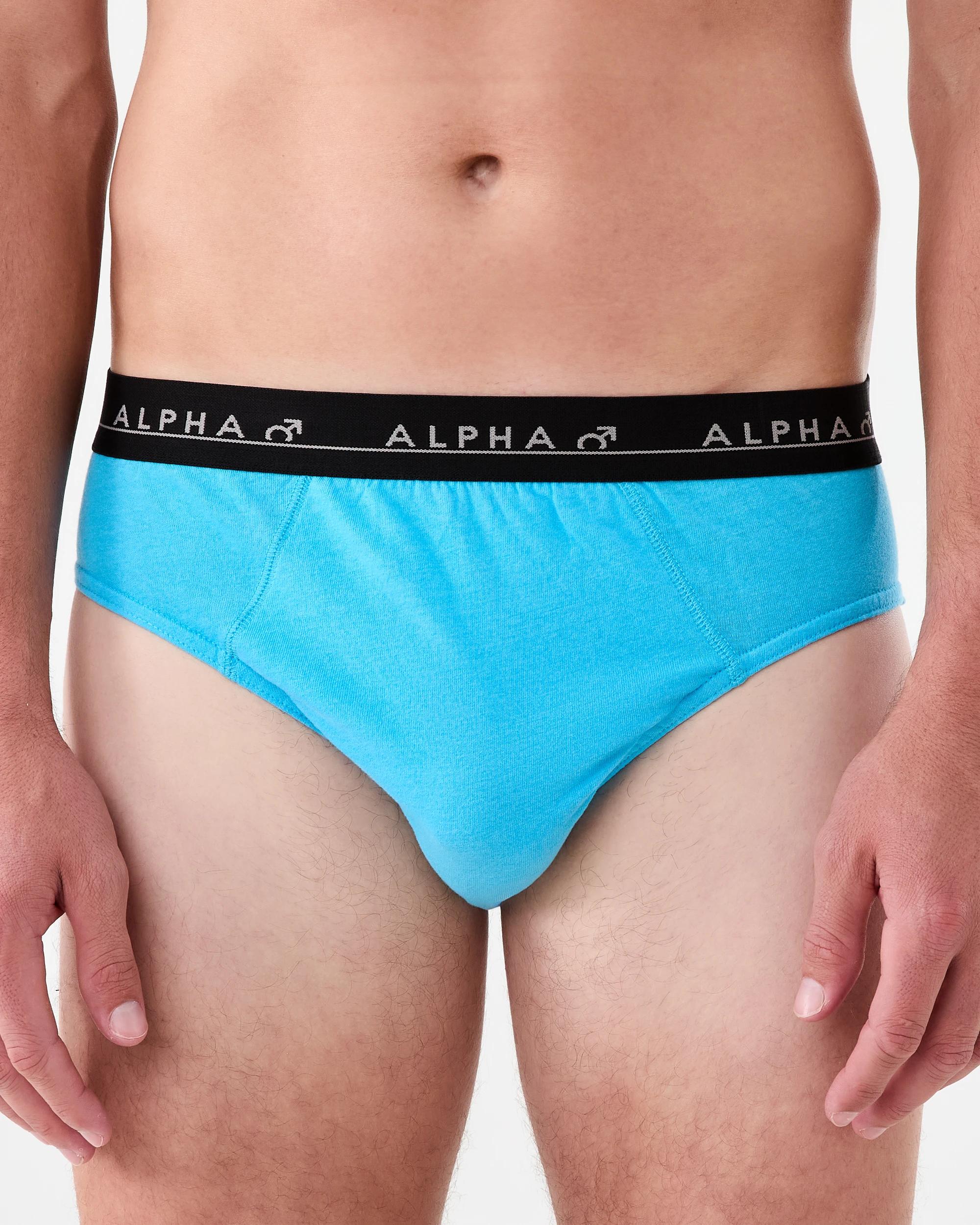 3 5 Pack Alpha Attached Elastic Hipster Briefs Brght Strp, 3 of 9