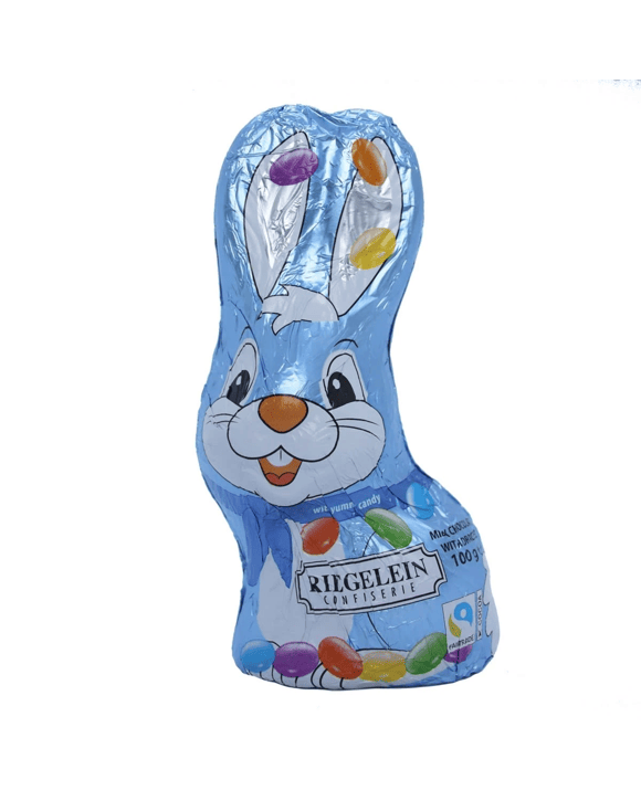 Riegelein Milk Chocolate Bunny with Chocolate Beans 100g
