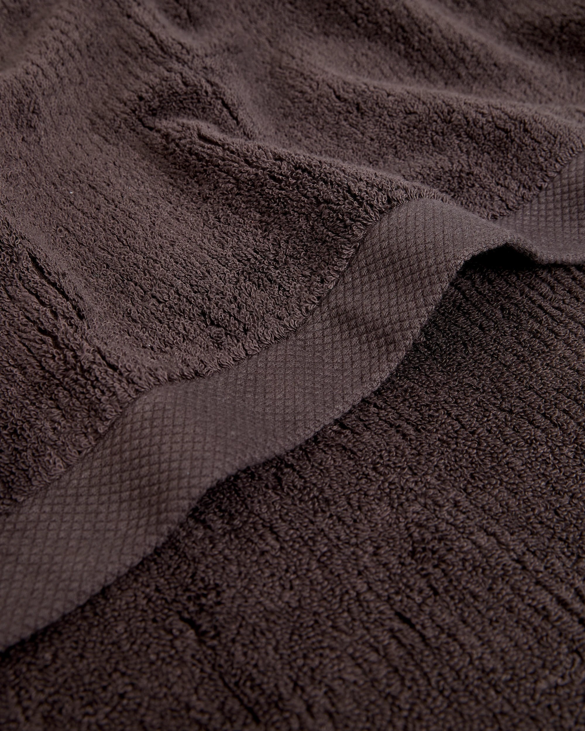 2 Target Piper Australian Cotton Ribbed Bath Sheet - Brown, 2 of 3