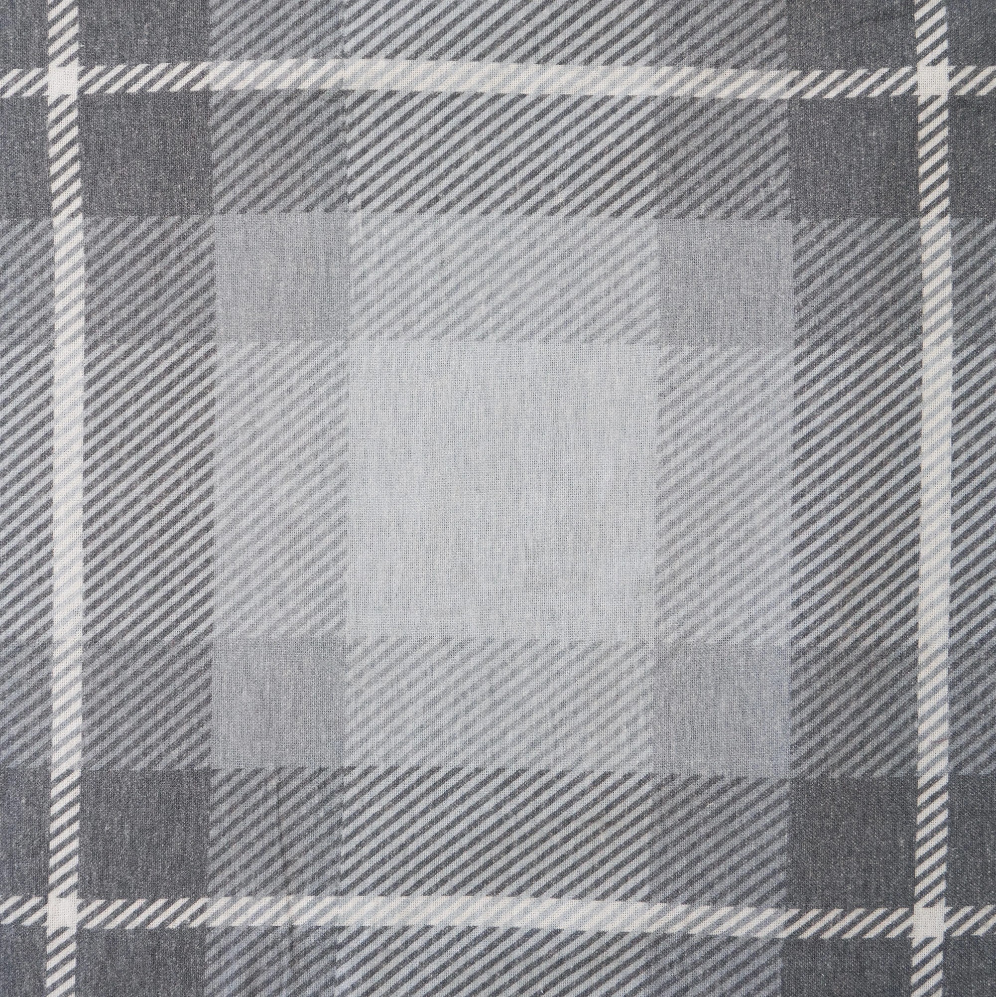 3 Harrison Brushed Cotton 160GSM Flannelette Sheet Set - Double Bed - Grey - Double Bed - Grey, 3 of 3