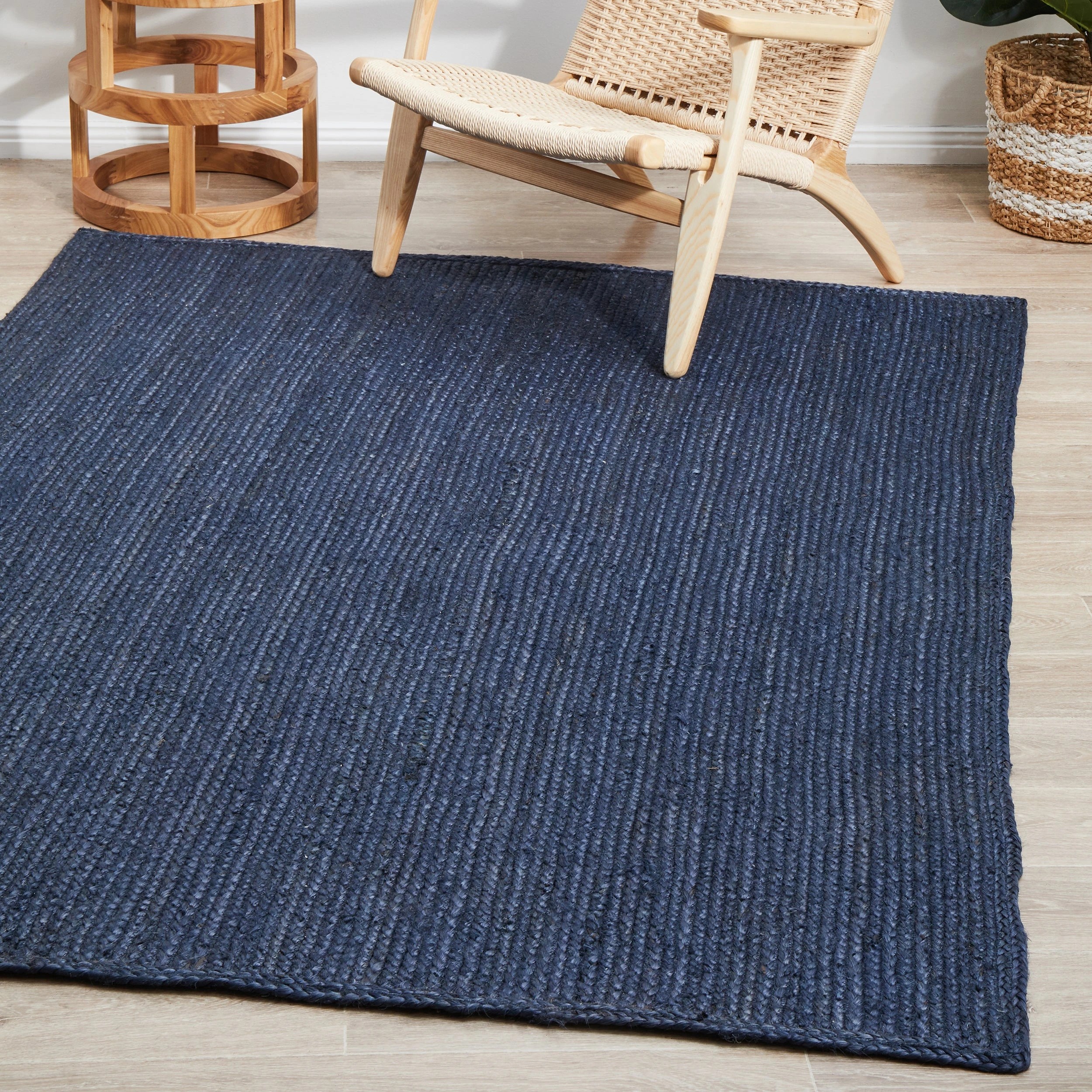 4 Common Ground Rugs Shoreline 280x190cm - Large Jute Rug - Blue, 4 of 10