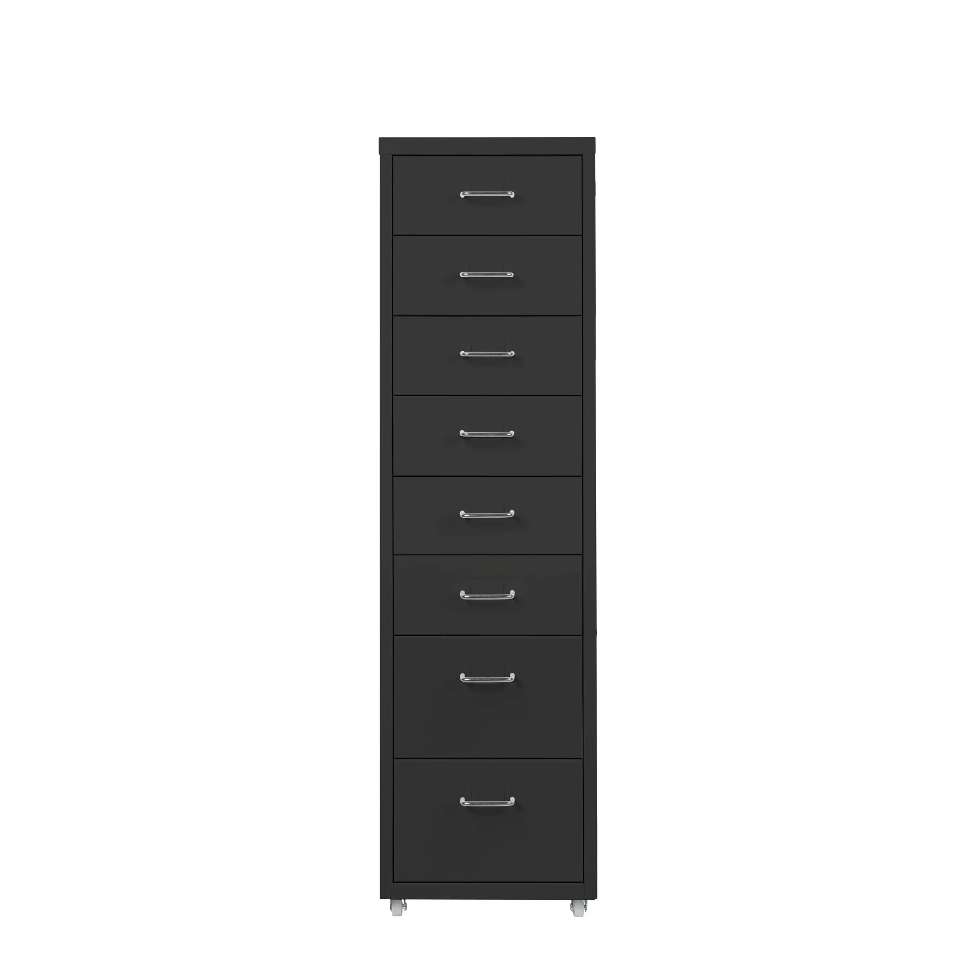 2 Levede 8 Drawer Office Cabinet - Black, 2 of 8