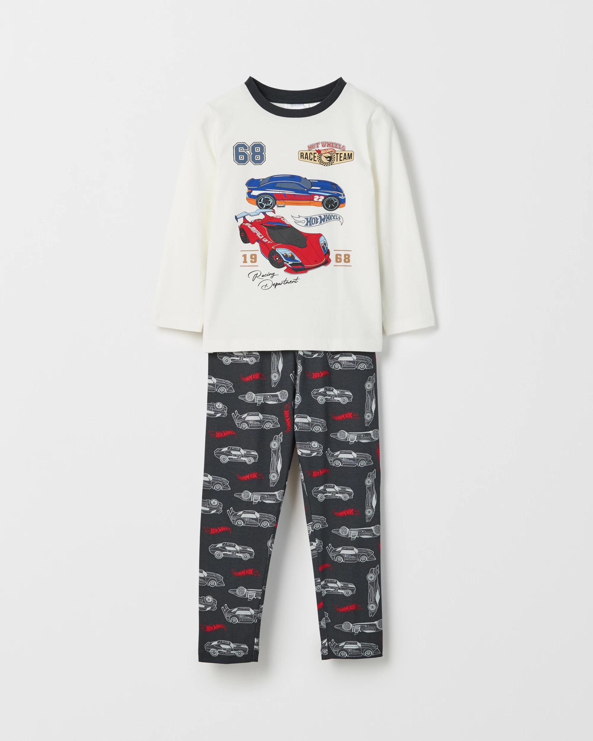 2 Hot Wheels Australian Cotton 2 Pack Younger Boys Pyjama Set HOT WHEELS, 2 of 6