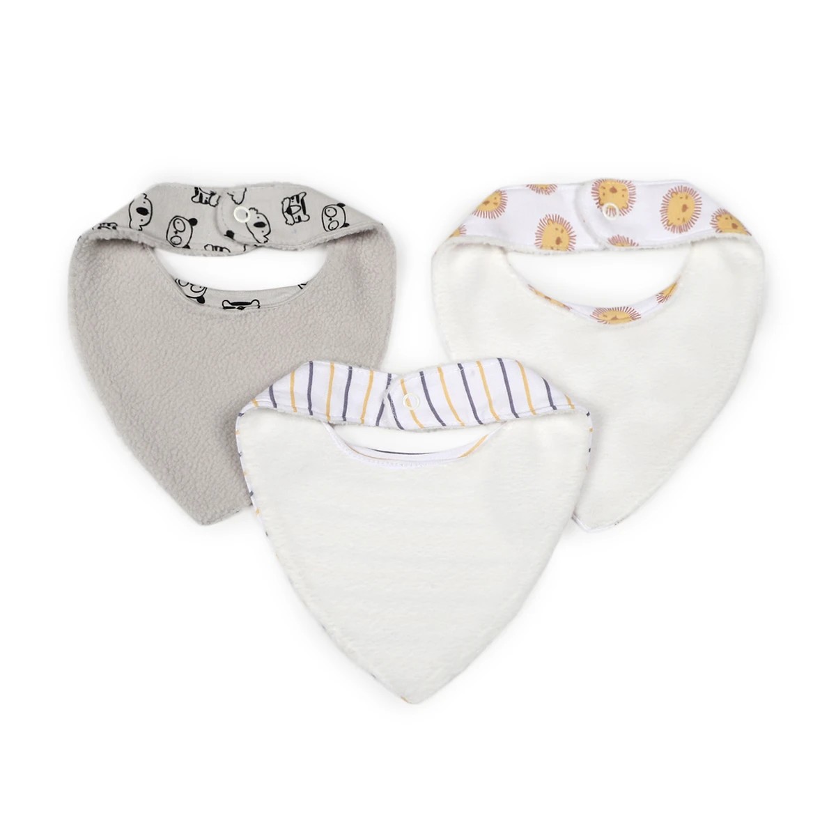 2 3 Pack Bandana Bibs - Animal, 2 of 5